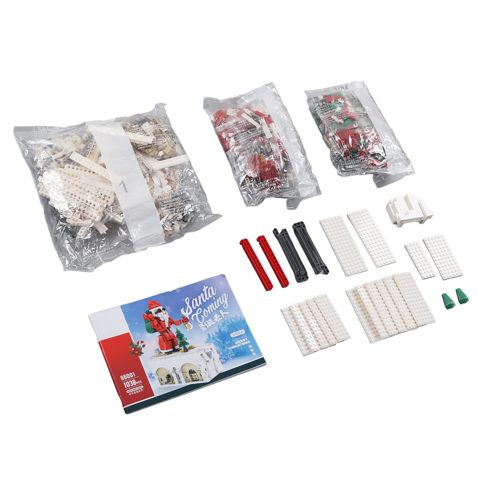 Kit di Mattoncini da Costruzione per Babbo Natale, Set Educativo