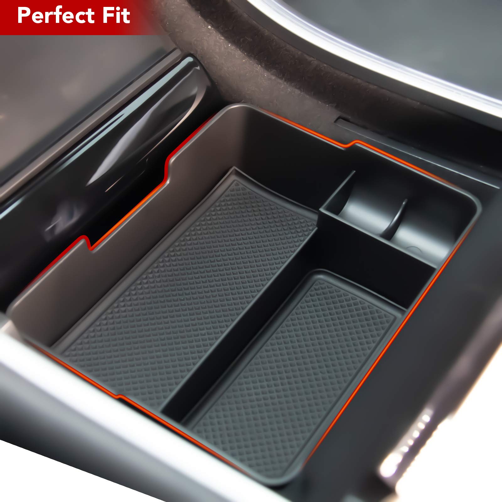 Buy Basenor Tesla Model 3 Model Y Center Console Organizer Tray