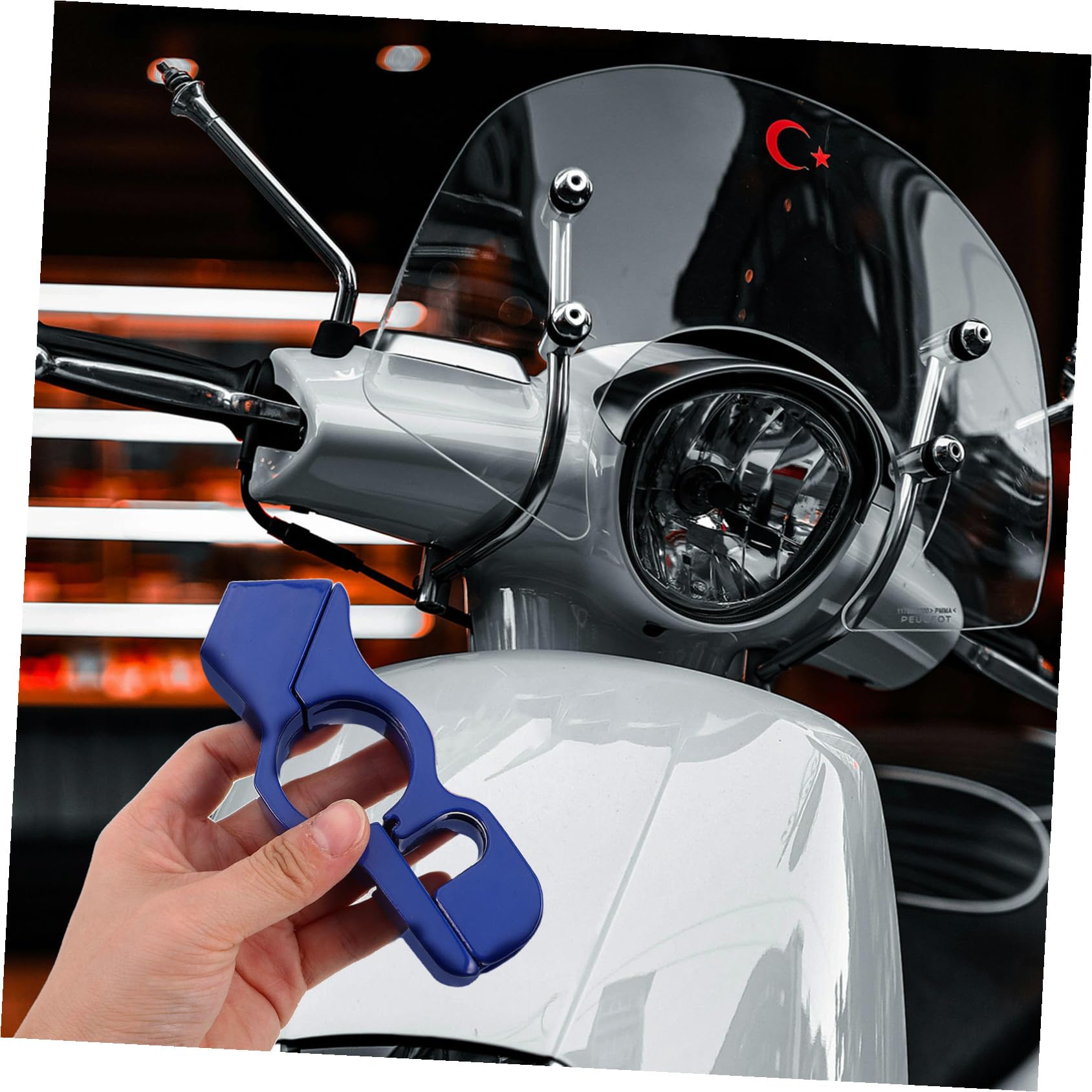 Lot De 2 Antivols pour Scooter Électrique pour Guidon De Moto Tout- pour Frein D'Accélérateur