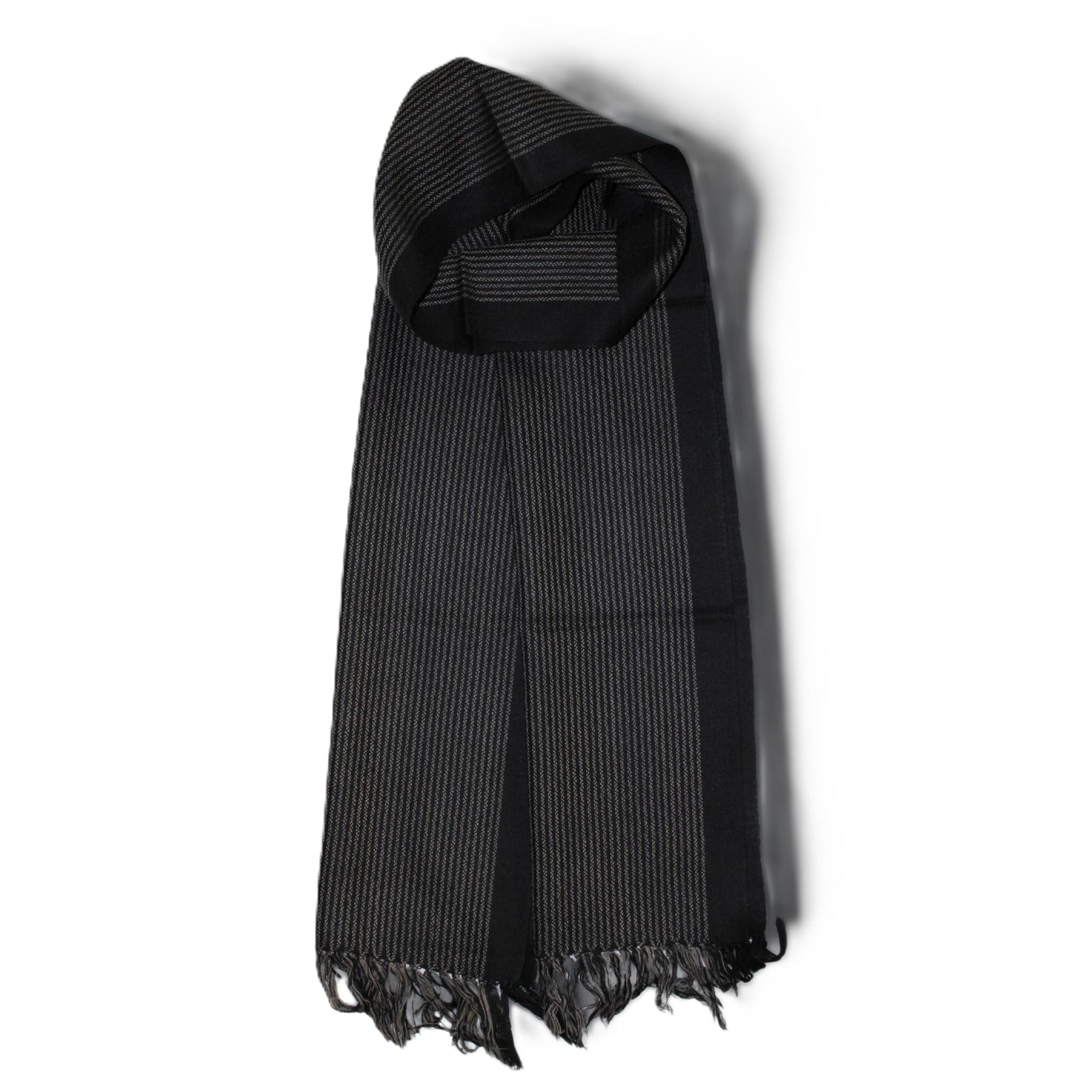Traditional Kullu Handwoven Black Muffler – Soft, Durable & Warm Wool Scarf-picture-27