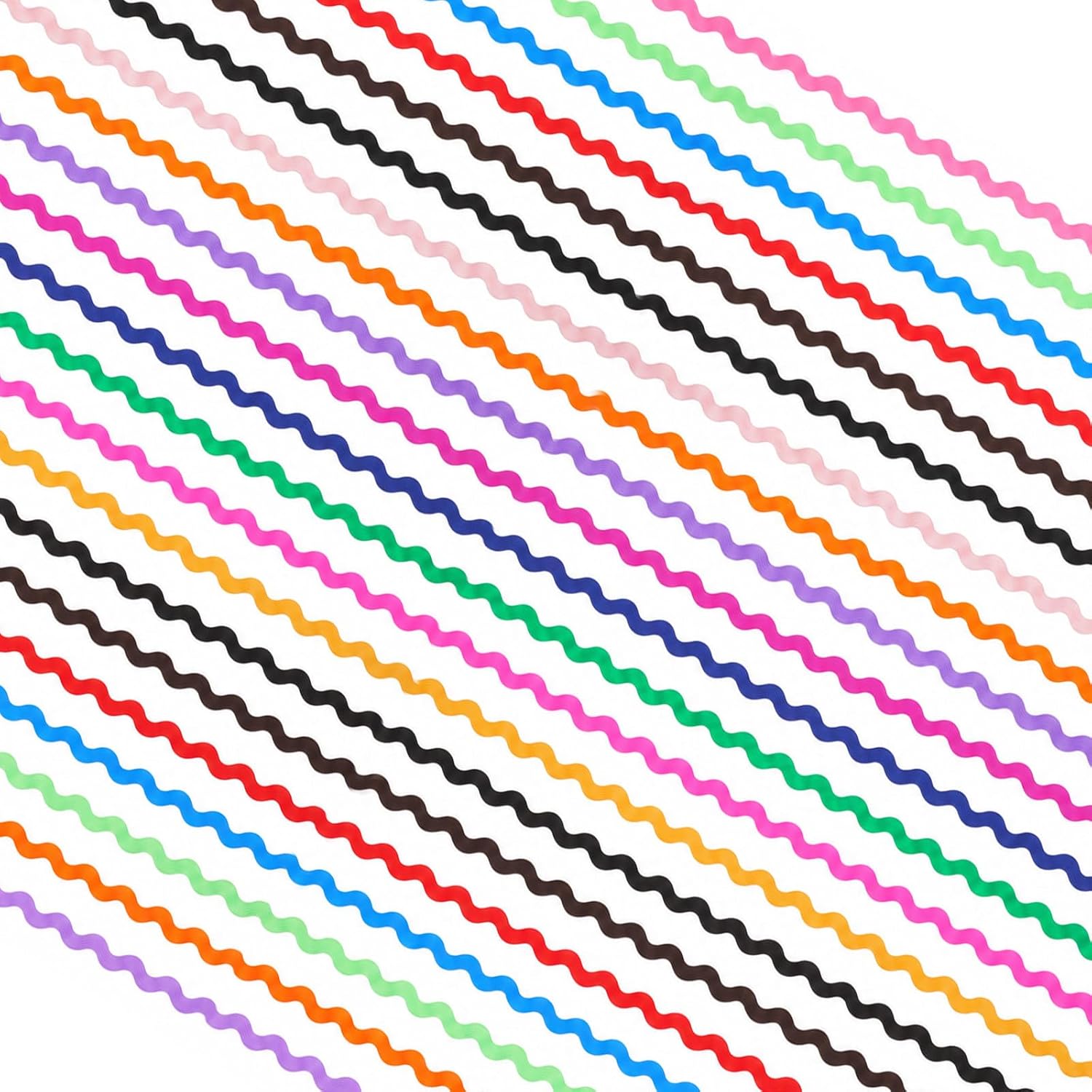 17 Colors Rick Rack Trim for Sewing, 34 Yards RIC Rac Trim Ribbon