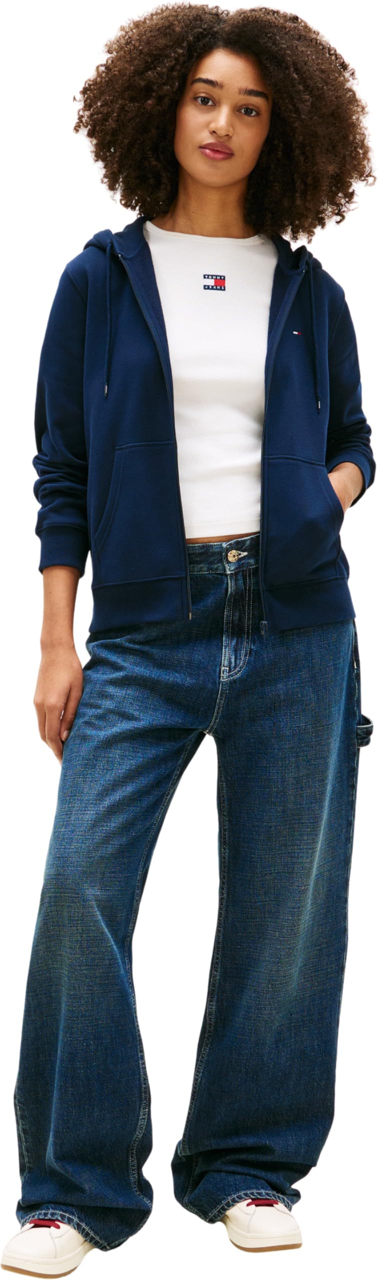 Tommy Jeans Hoodie Mujer con Cremallera y Capucha
