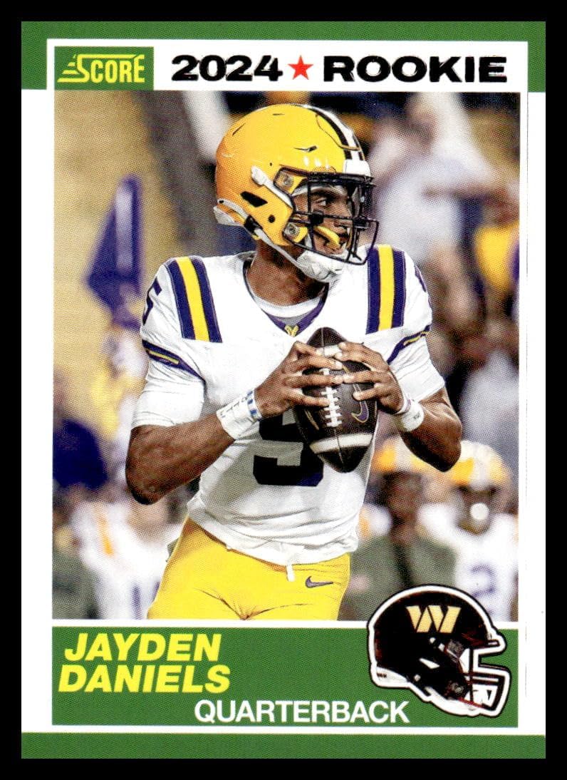 2024 Score Football 35th Anniversary Rookie #2 Jayden Daniels Washington Commanders Official NFL Trading Card (Stock Photo may be shown, Card in Near Mint to Mint Condition) Thumbnail