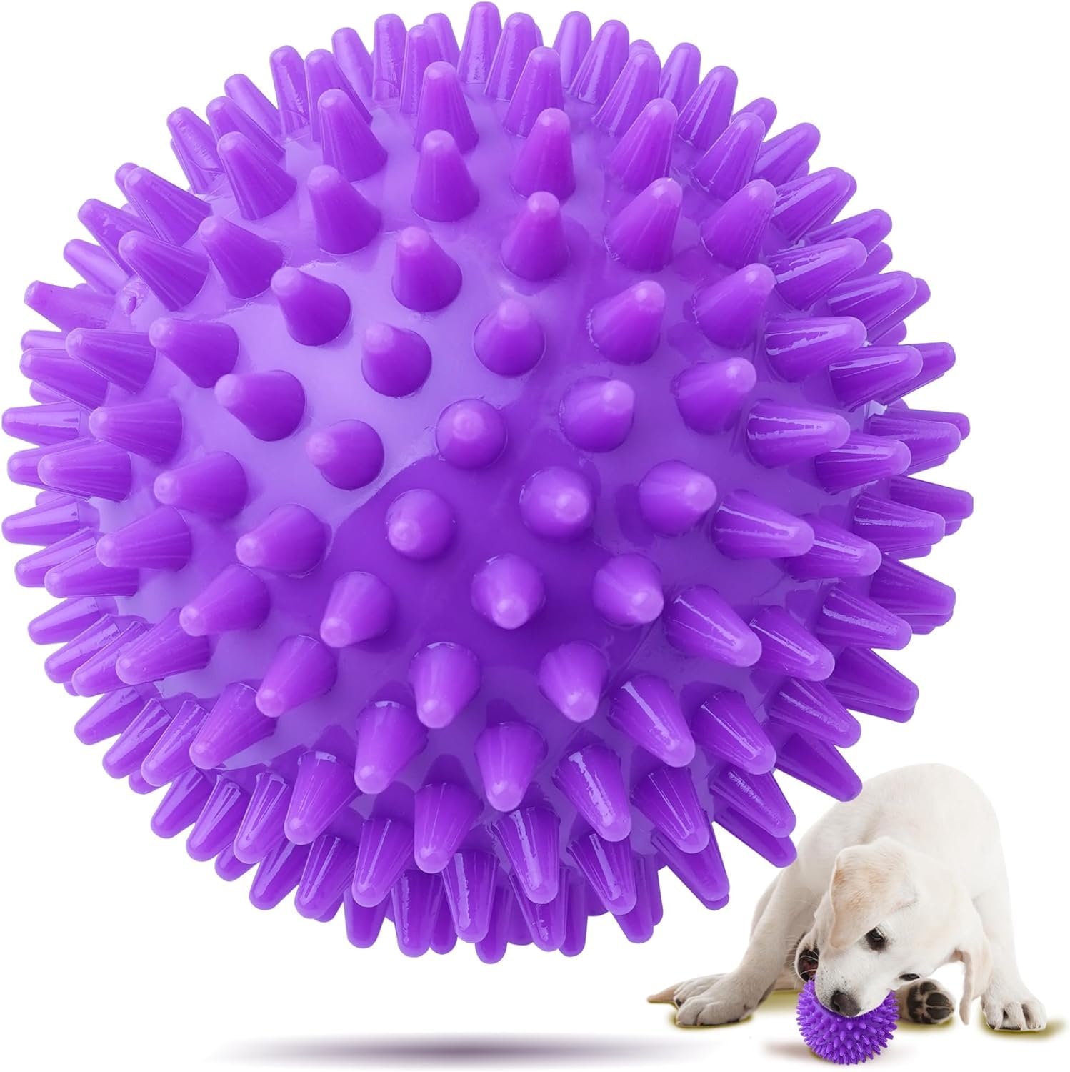 Gojira Squeaky Dog Toy Balls, Spiky Dog Ball, Durable Puppy Chew Toys for Teething, Indestructible Dog Toys to Fetch and Train, BPA Free Non-Toxic - (Color May Vary) (B0D97J9NRB) Amazon Price History, Amazon Price Tracker