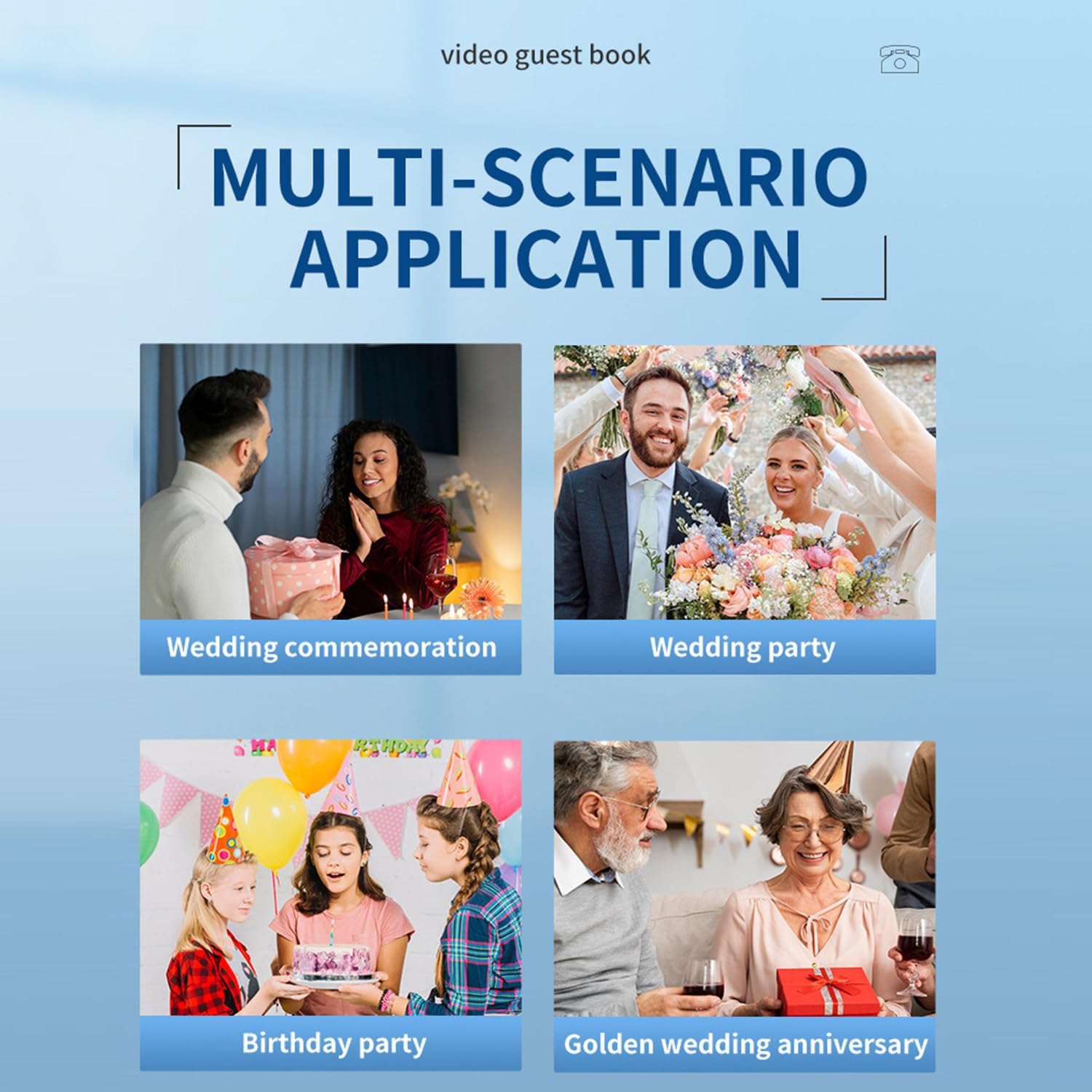 Libro de invitados personalizado para bodas y ocasiones especiales, graba y conserva mensajes memorables