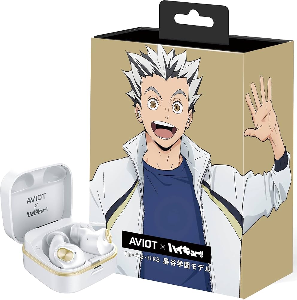 Amazon.com: AVIOT TE-Q3-HK Haikyu Collaboration Wireless Earbuds