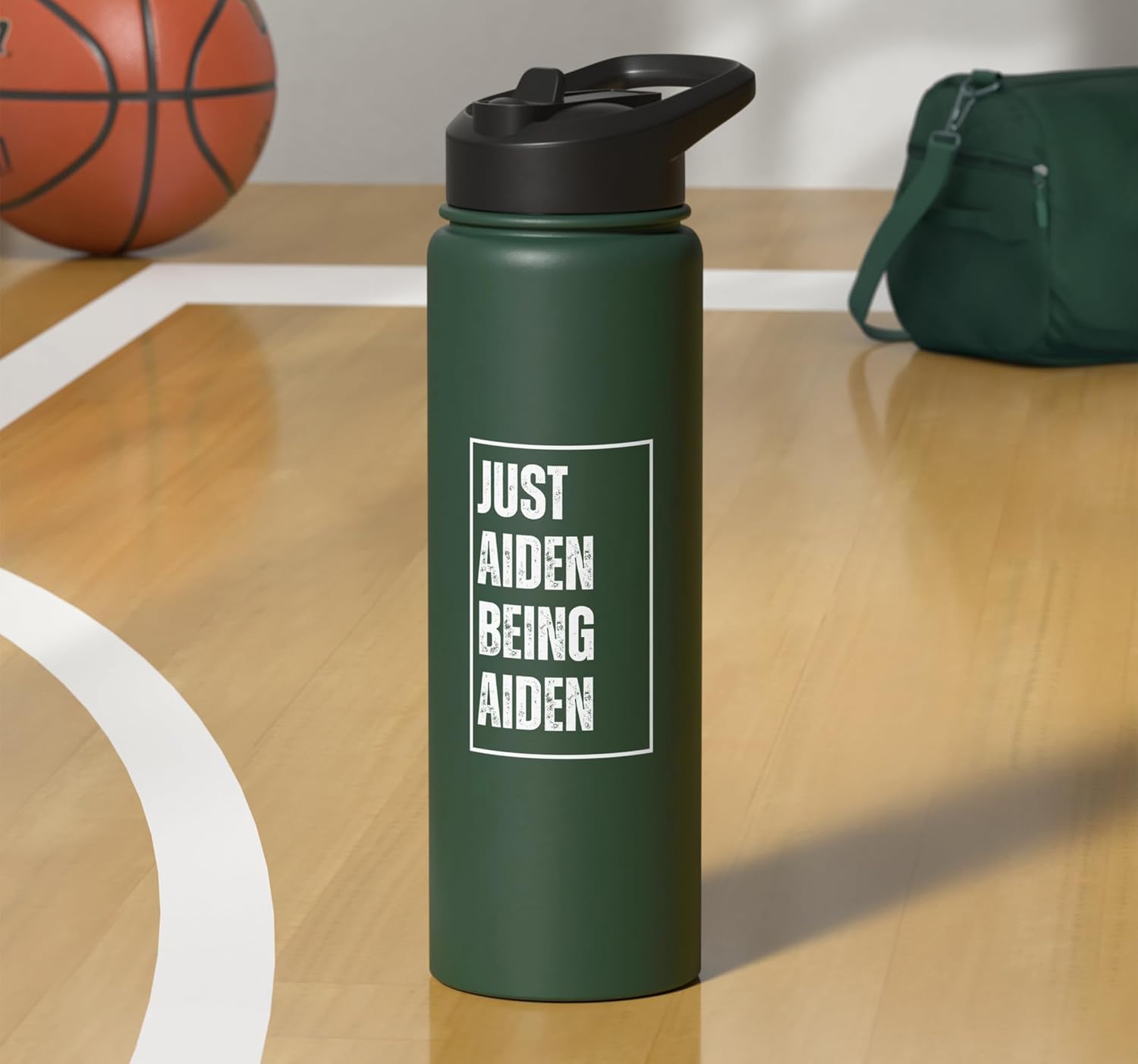 Just Aiden Being Aiden - Funny First Name Joke Birthday Stainless Steel Insulated Water Bottle