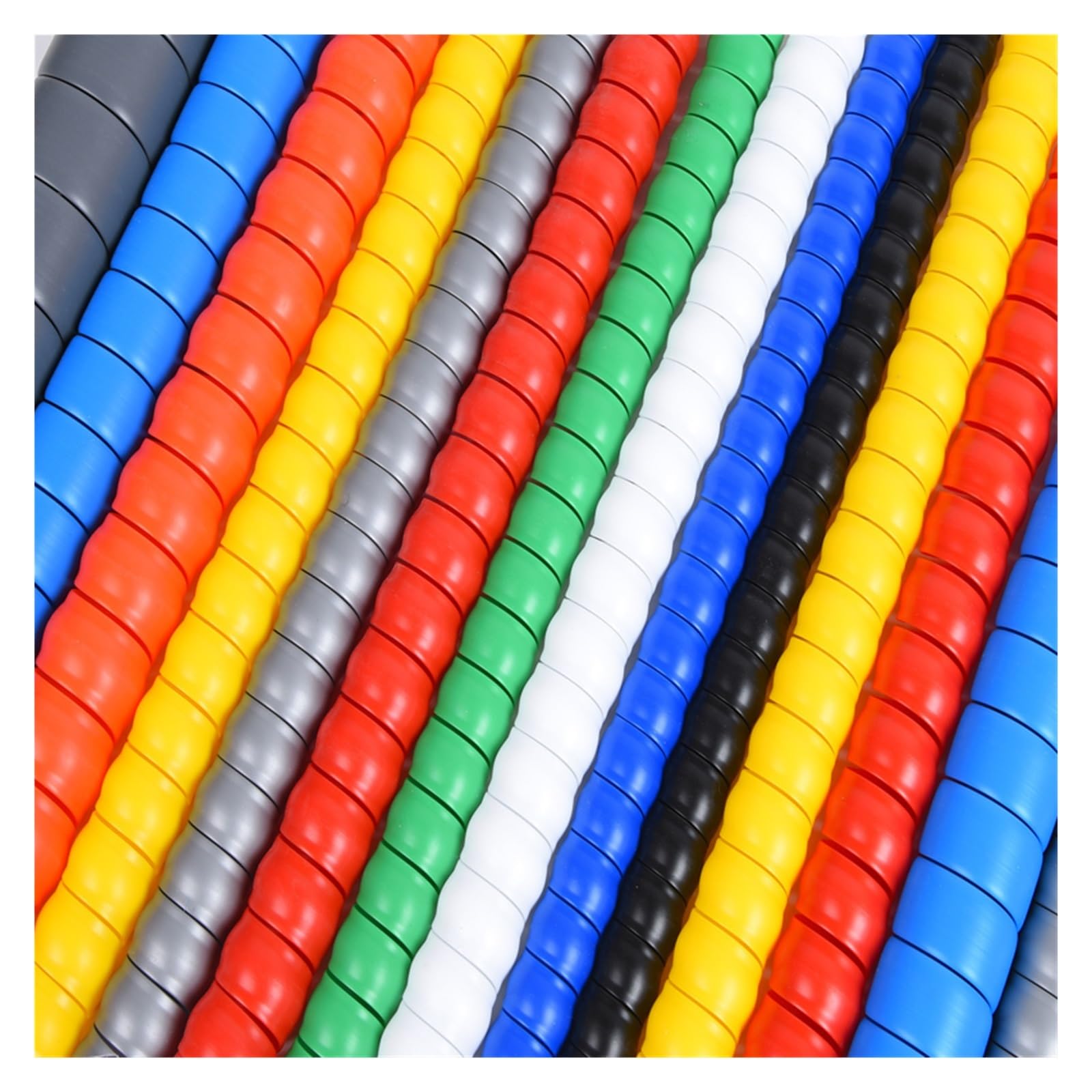 Spiral Wrap Cable Tube Tidy Osłona kablowa spiralna wielokolorowa, średnica wewnętrzna 8-60 mm, długość 1/2/5 m(Giallo,ID 45MM-5 METERS)