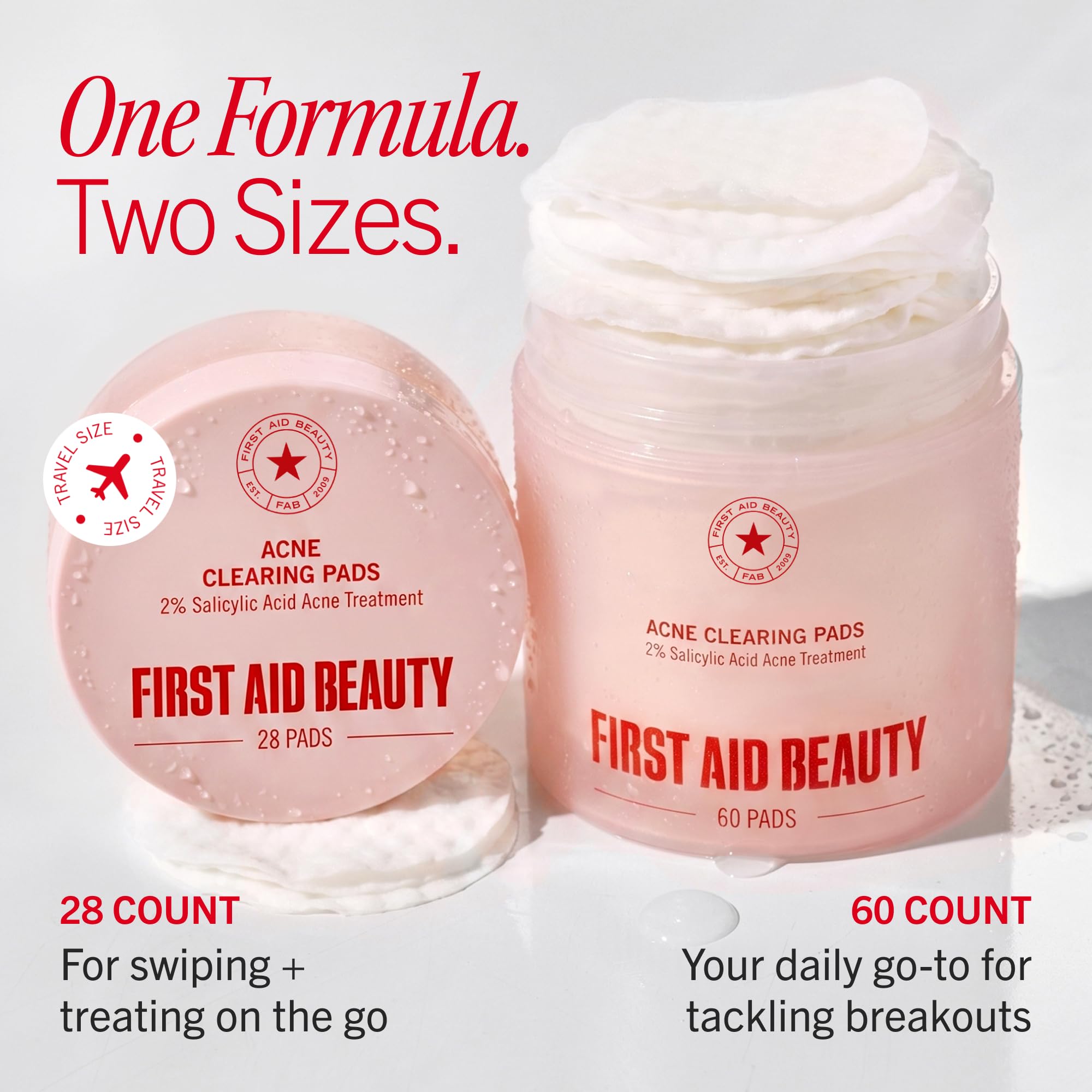 First Aid Beauty Acne Treatment Pads - 2% Salicylic Acid -8 First Aid Beauty Acne Treatment Pads - 2% Salicylic Acid -8