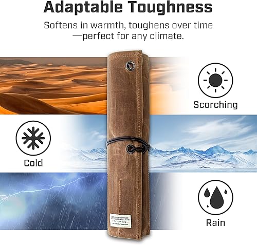 Miniatura 4 de Bolsa de herramientas, bolsa de almacenamiento enrollable para herramientas manuales y llaves