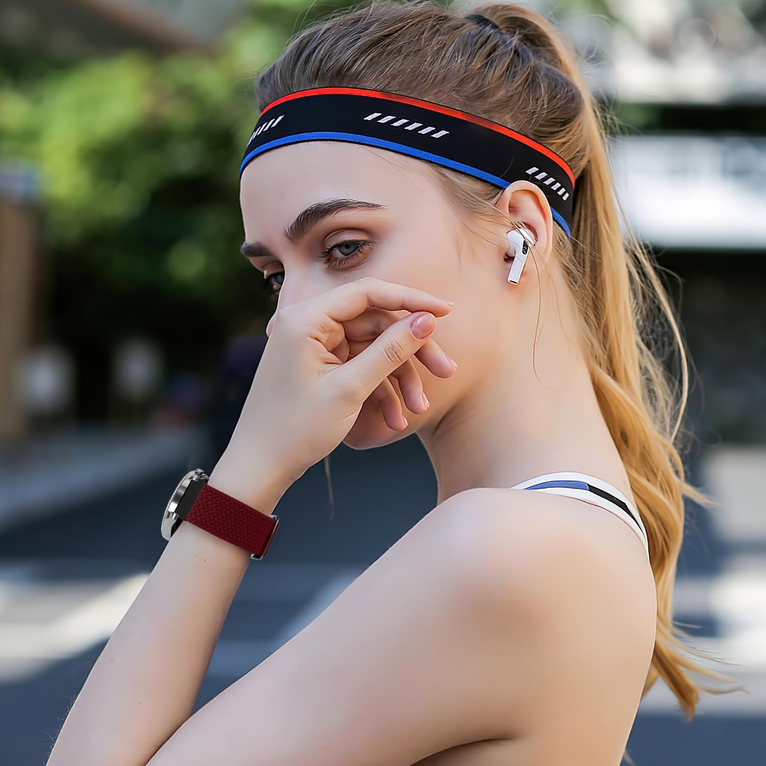 2 Pack Quick Release Braided Bands - 18mm 19mm 20mm 22mm 24mm Solo Loop Adjustable Soft Band for Women Men - Image 6