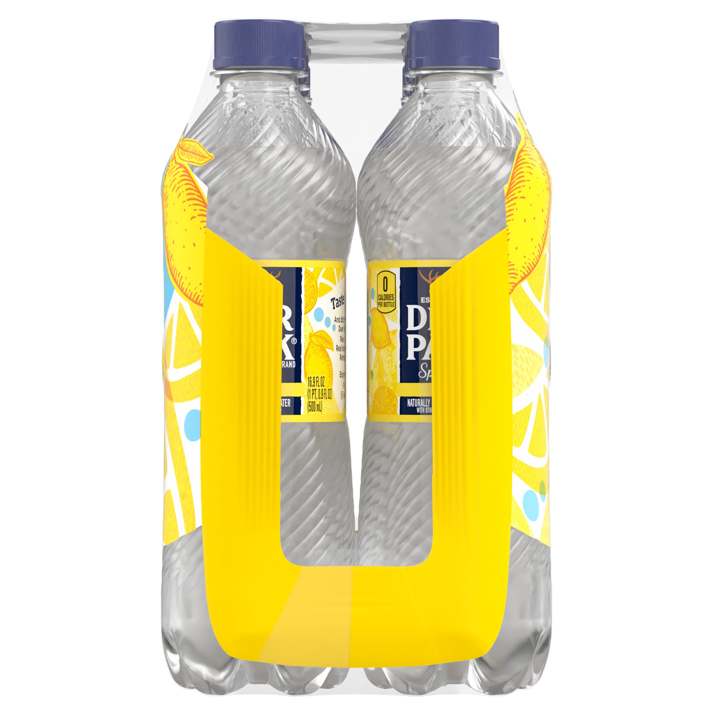 Deer Park Sparkling Water, Lemon, 16.9 Fl Oz (Pack of 8)