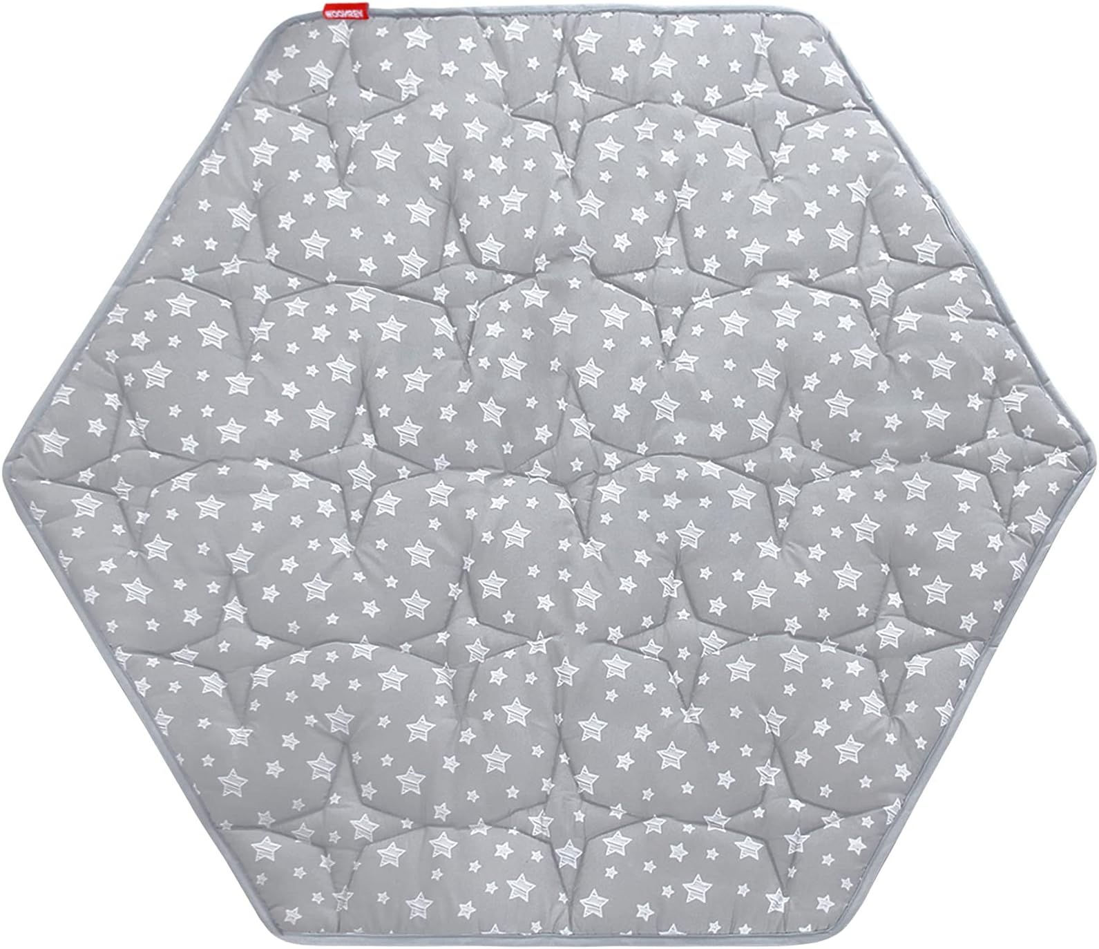Moonsea Hexagon Playpen Mat, Baby Playmat Fits Regalo Portable Play Yard 48 Inch and hiccapop 53" PlayPod Playpen, 6 Panel Playpen Mattress Non Slip Pad Mat