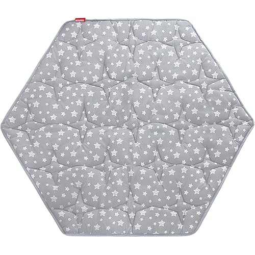 Hexagon Baby Playmat Fits Regalo Portable Play Yard 48 Inch and hiccapop 53" PlayPod Playpen, 6 Panel Playpen Mattress Non Slip Kids Tent Mat Hexagon Pad Mat