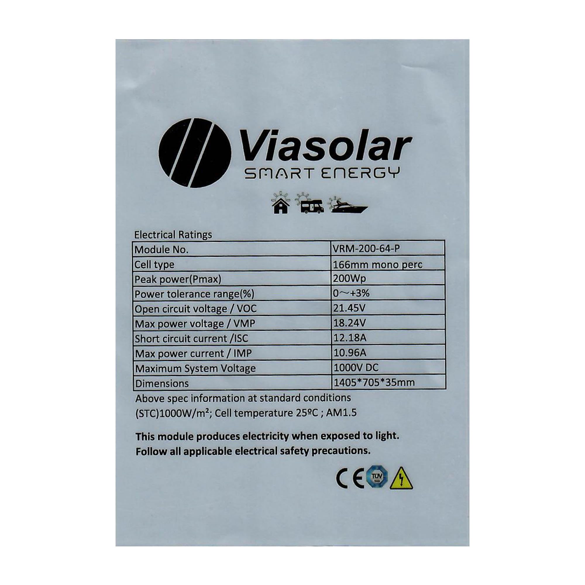 Kit 200W PRO con regulador MPPT 12V panel solar Tamaño Compacto células PERC de alta eficiencia para caravanas autocaravanas