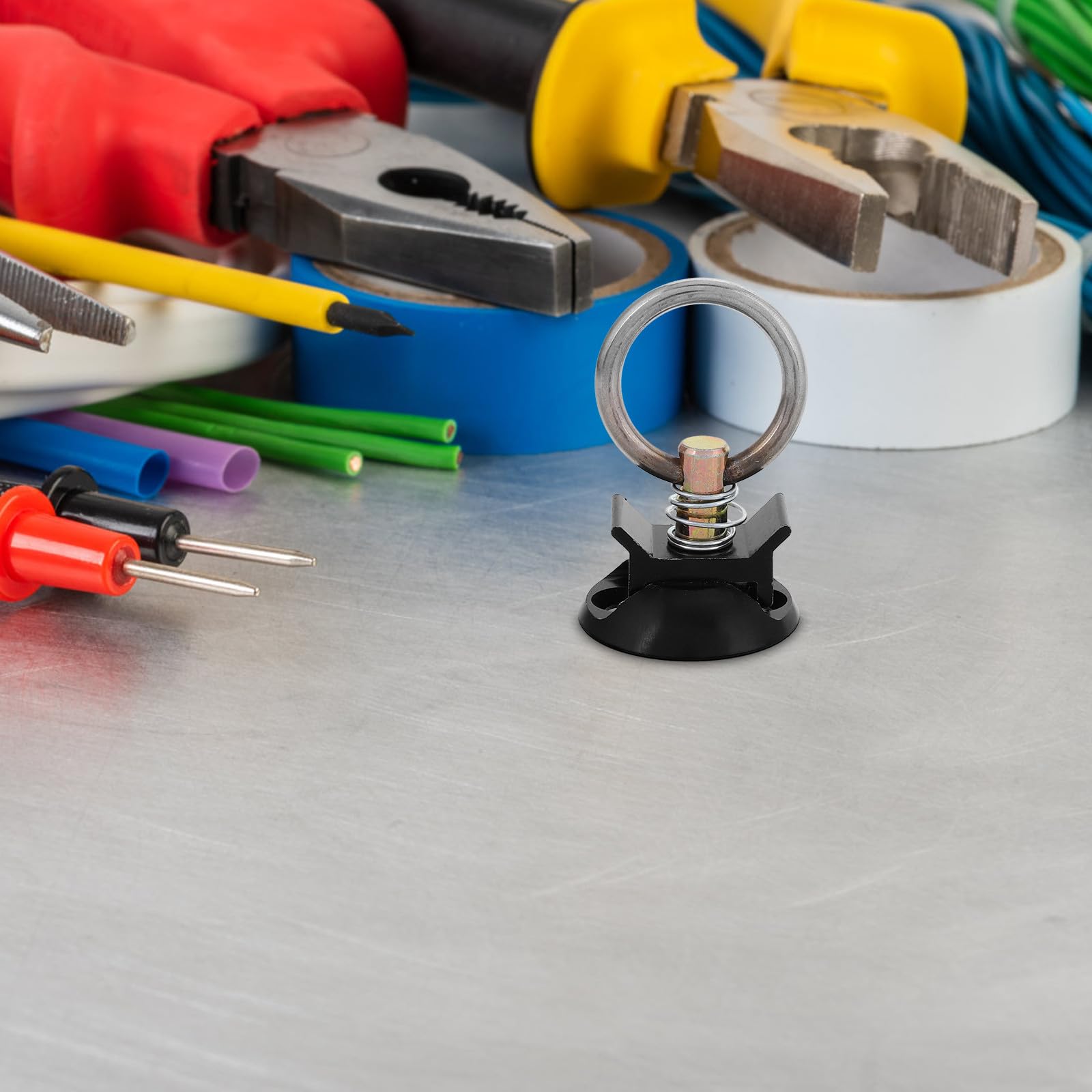 Homoyoyo Kit de Anclaje de Amarre con Perno y Punto de Anclaje Redondo en Aluminio y Acero Inoxidable para Asegurar Carga en Maleteros de Automóviles con Liberación Rápida