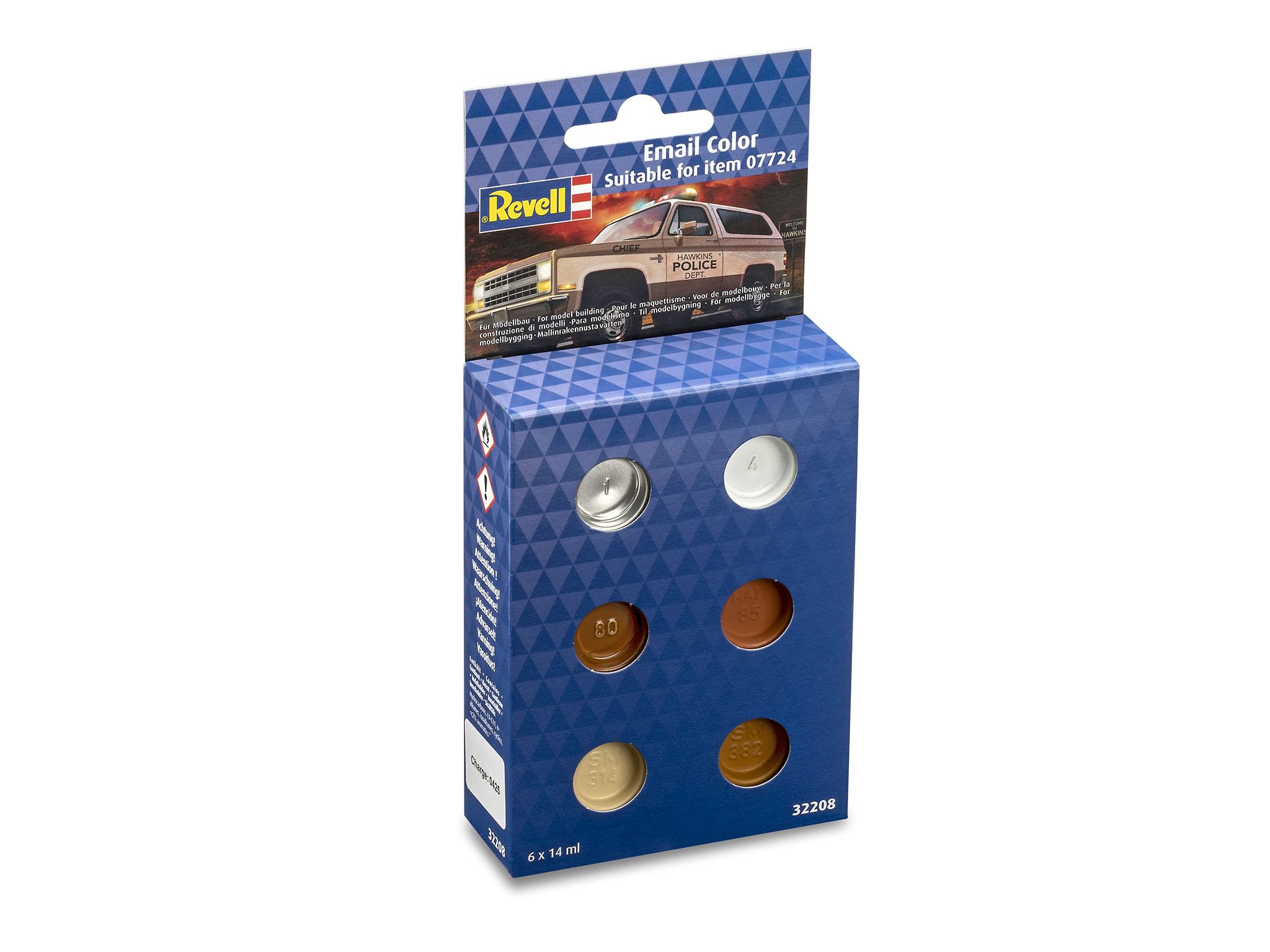 Revell Various 32208 I Enamel Paints I Email Color Set I Stranger Things 1985 Chevrolet K5: St (6X 14Ml)