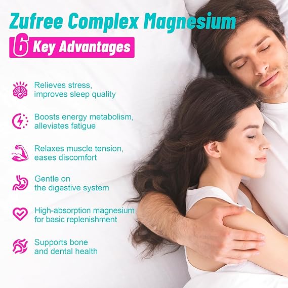Magnesium 12 in 1 Complex Supplement 700mg Per Serving - 100% Chelated Purified High Absorption Magnesium Glycinate for Women & Men - 120 Capsules - Support Sleep Heart Muscle Bone Health