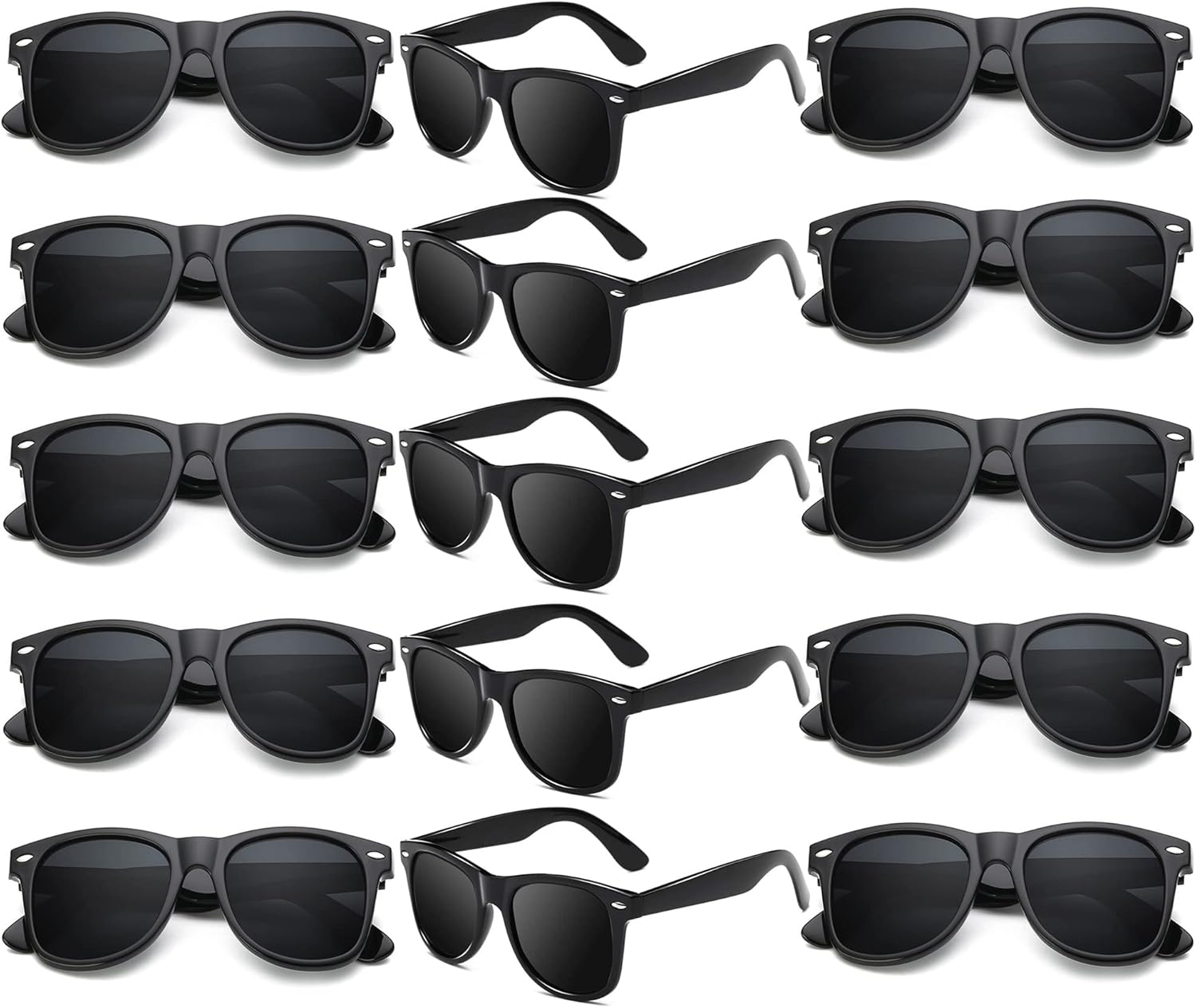 Fsmiling Paquete de 15 lentes de sol de fiesta de los años 80 lentes de sol espejados a granel lentes de sol retro Fsmiling Paquete de 15 lentes de sol de fiesta de los años 80 lentes de sol espejados a granel lentes de sol retro