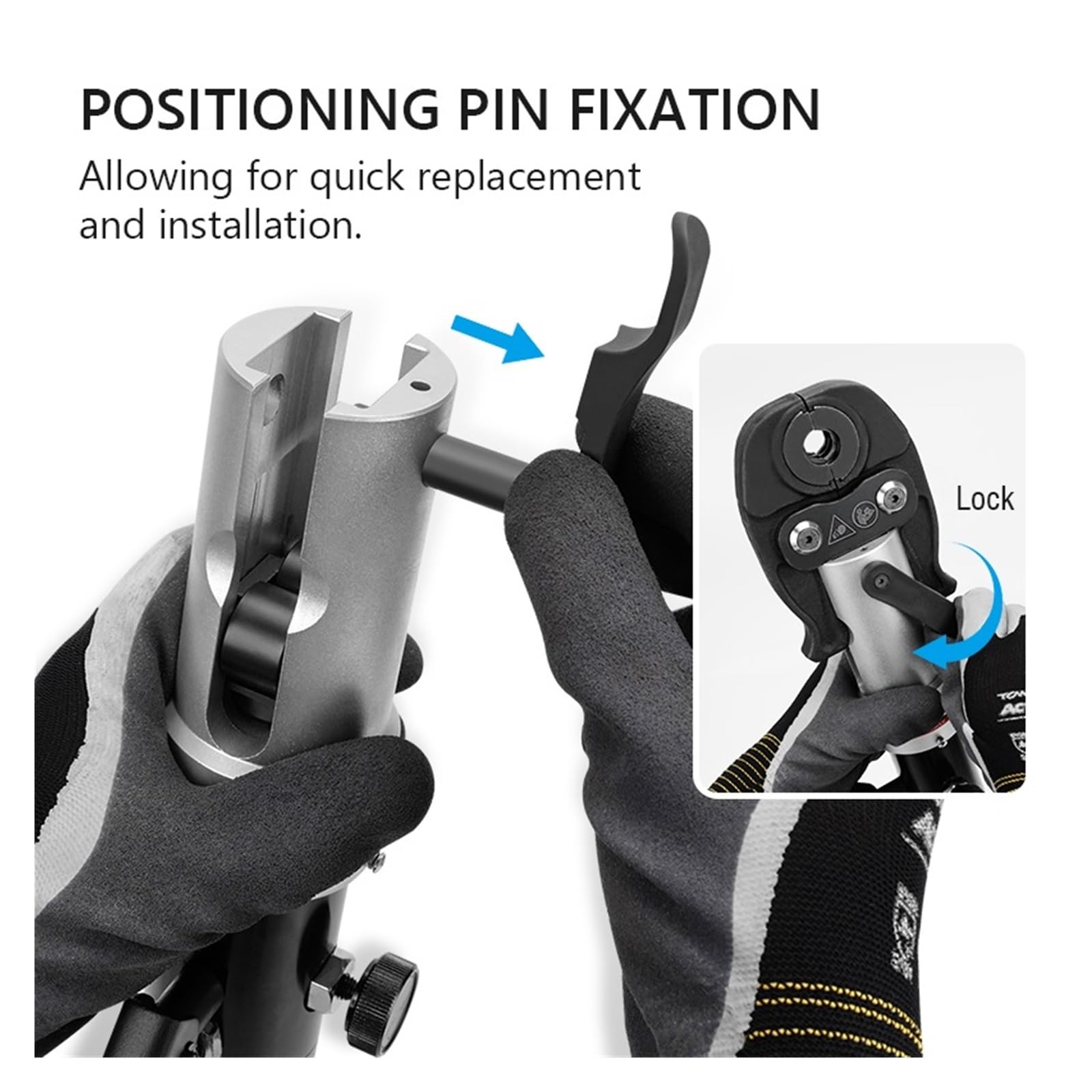 Herramienta de crimpado hidráulico de tuberías para cobre, aluminio y PVC, solución versátil de fontanería y calefacción de suelo, herramienta de presión resistente para conexiones eficientes
