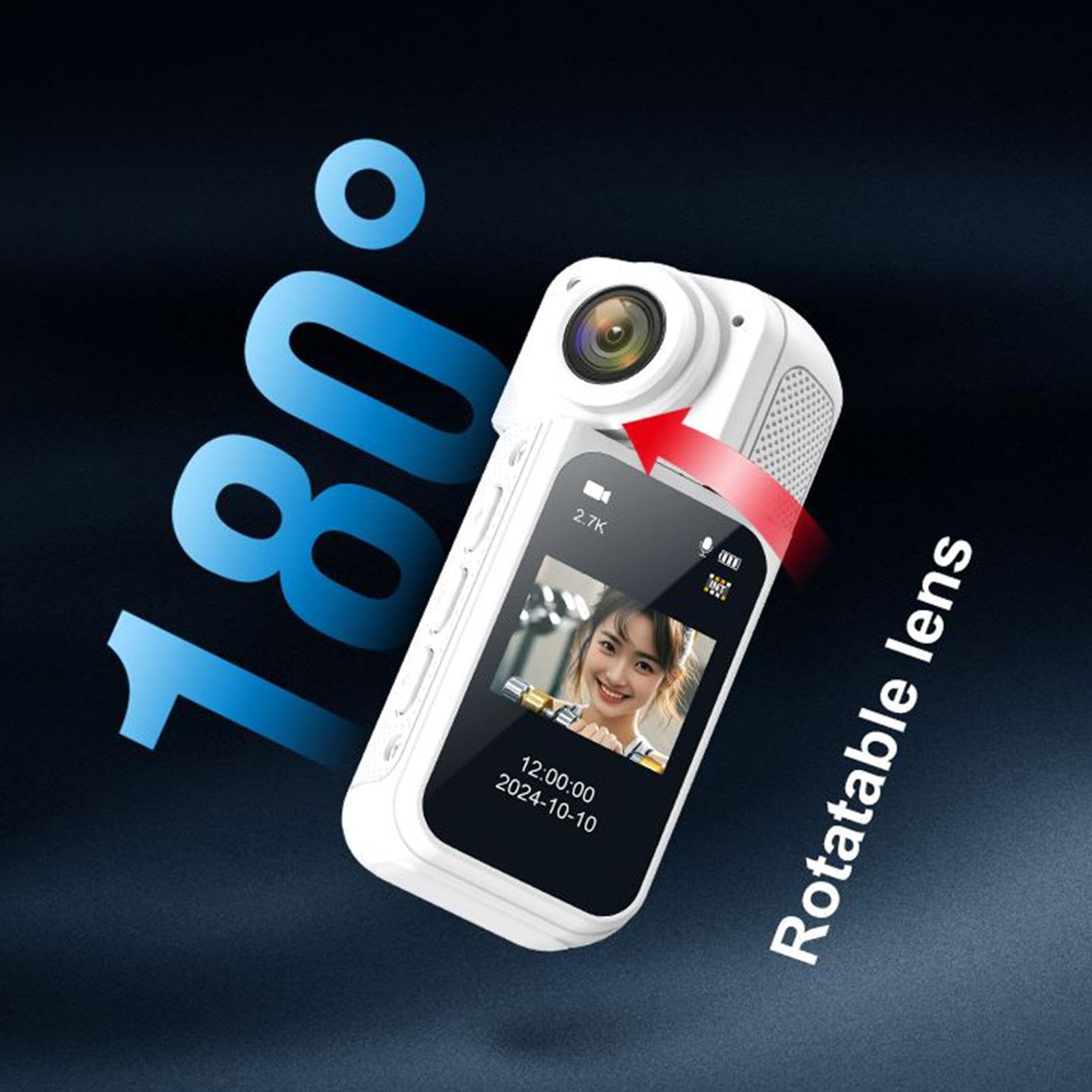 Générique Macchina fotografica di pollice Fotocamera Corporale con Registrazione Audio e Video | Videocamera Elettronica Mani Libero per Bici Bambino Vlog