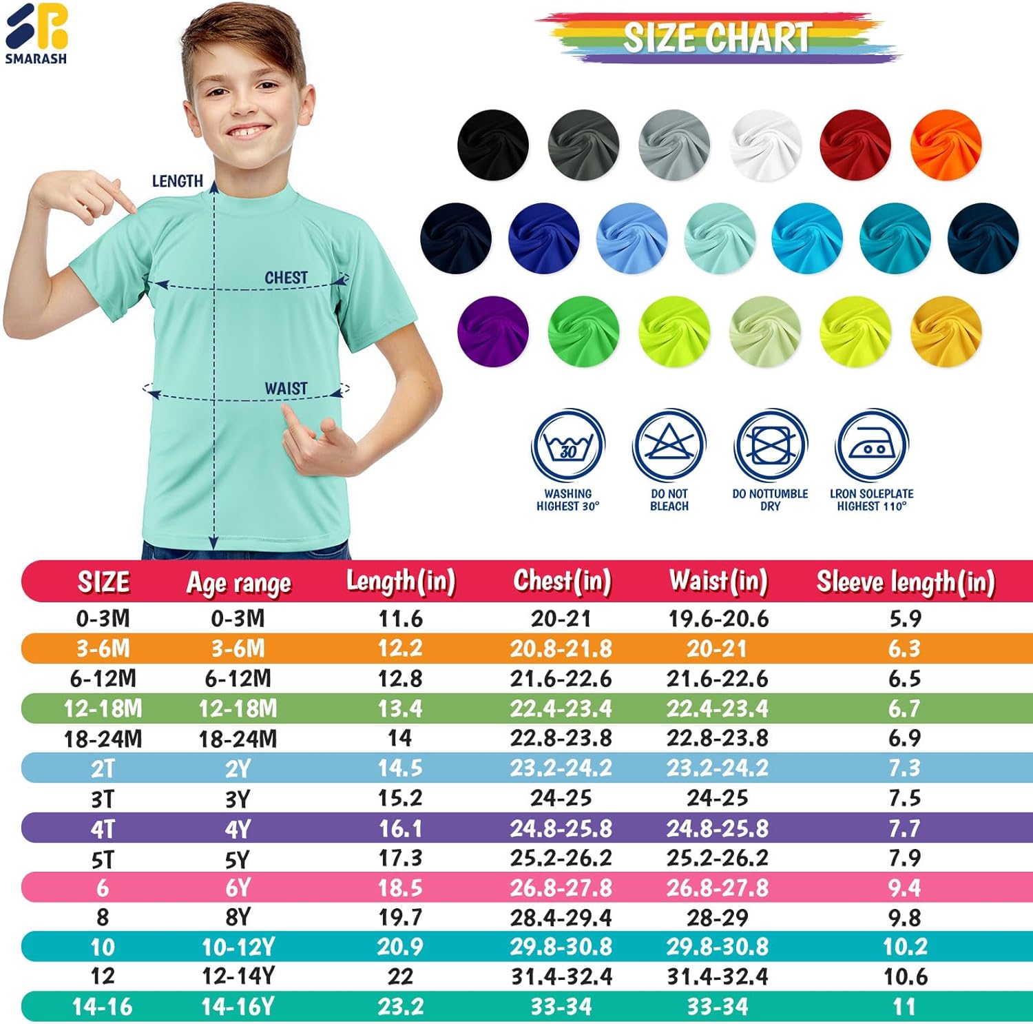 Boys Swim Shirts Rash Guard Short Sleeve Fishing Water Shirts UPF 50+ Sun Protection Rashguard Quick Dry Cool Beach Swimming Clothes for Toddler Youth Kids Lake Blue Size 12-14 - Image 5
