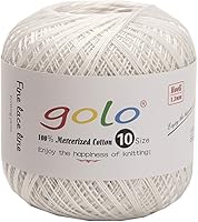 Vista 11 de golo 24 bolas hilo de ganchillo tamaño 10 hilo para tejer a mano hilo de ganchillo 10-24-1
