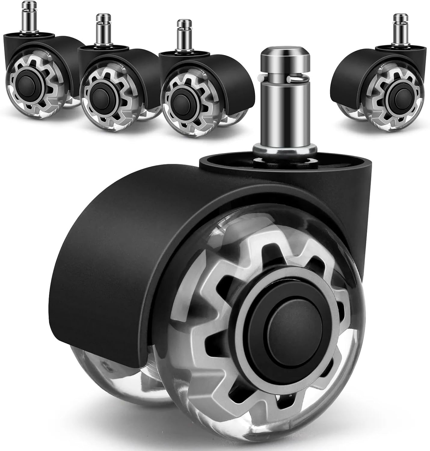 Office Chair Caster Wheels Replacement Rubber Chair casters for