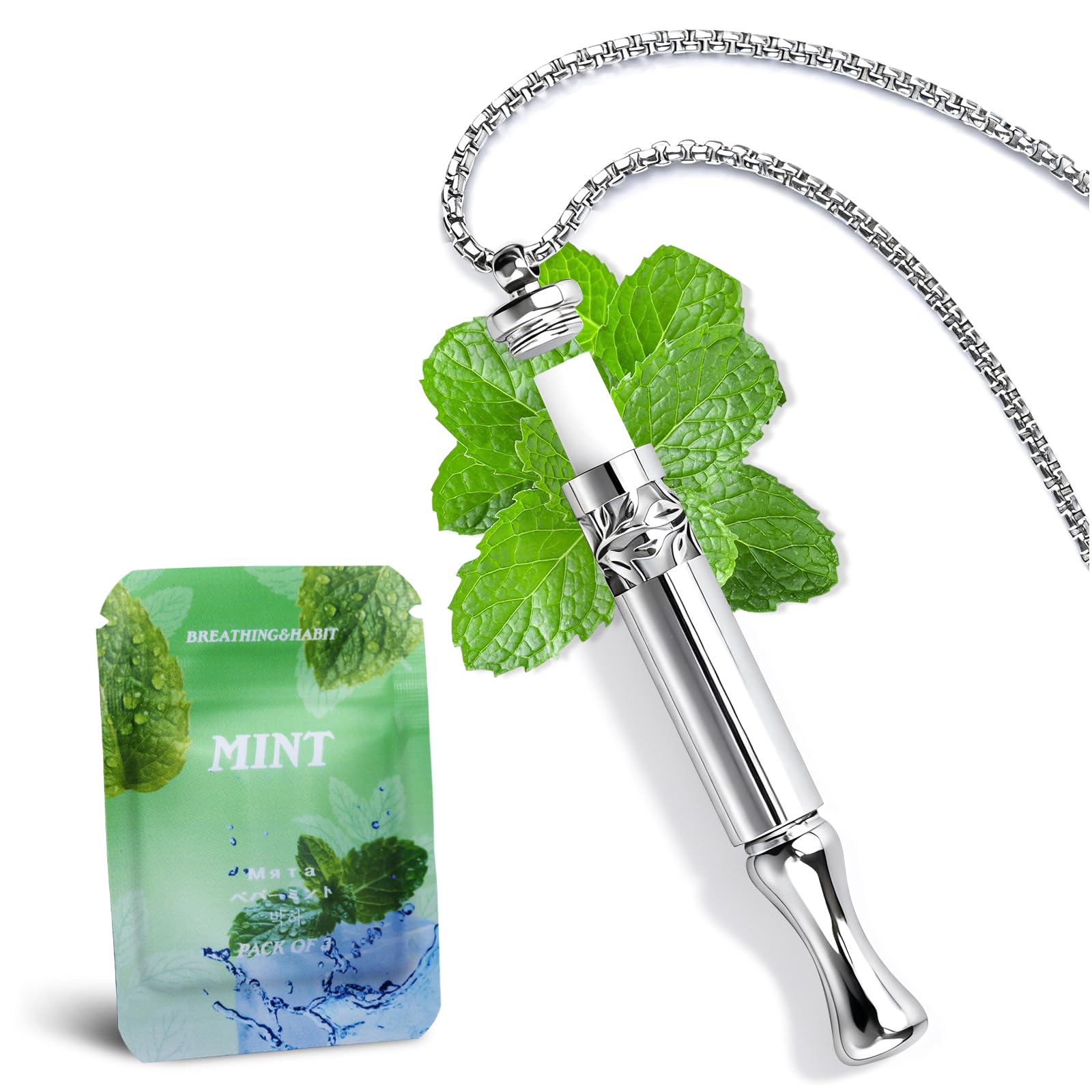 Amazon.com: Quit Smoking Necklace with Refillable Mint Pods Breathing Necklace for Fidget Relief and Smoking Cessation, Pure Breeze Natural Stop Smoking Aids Device for Anxiety Air Refresh (Silver) : Health & Amazon.com: Quit Smoking Necklace with Refillable Mint Pods Breathing Necklace for Fidget Relief and Smoking Cessation, Pure Breeze Natural Stop Smoking Aids Device for Anxiety Air Refresh (Silver) : Health &