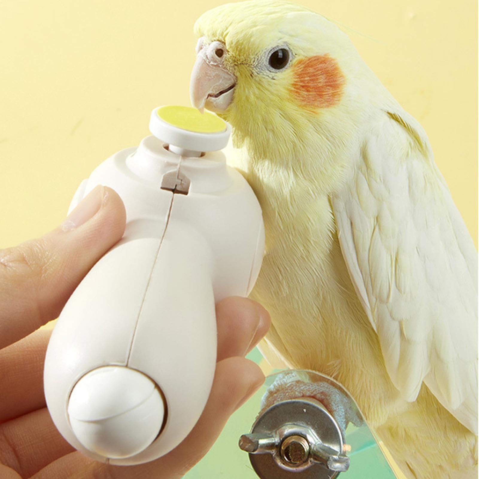 Elektrisches Vogel- und Beak-Grinder, multifunktionales Haustier-Trimming-Werkzeug mit 6 Schleifköpfen, wiederaufladbar, über USB für Nail-Dateien, Cockatiel, Hamster, 5,12 x 3,15 x 1,97 Zoll