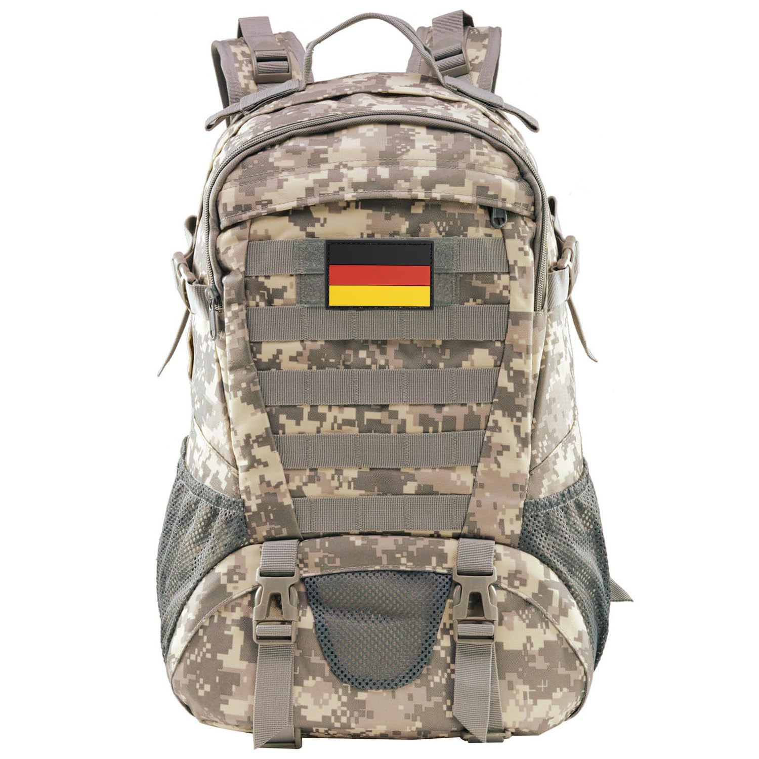 Jueachy Zaino militare da uomo, 30 l, impermeabile, Molle Tactical Backpack militare, grande capacità, zaino tattico per attività all'aria aperta, escursionismo, viaggi, campeggio