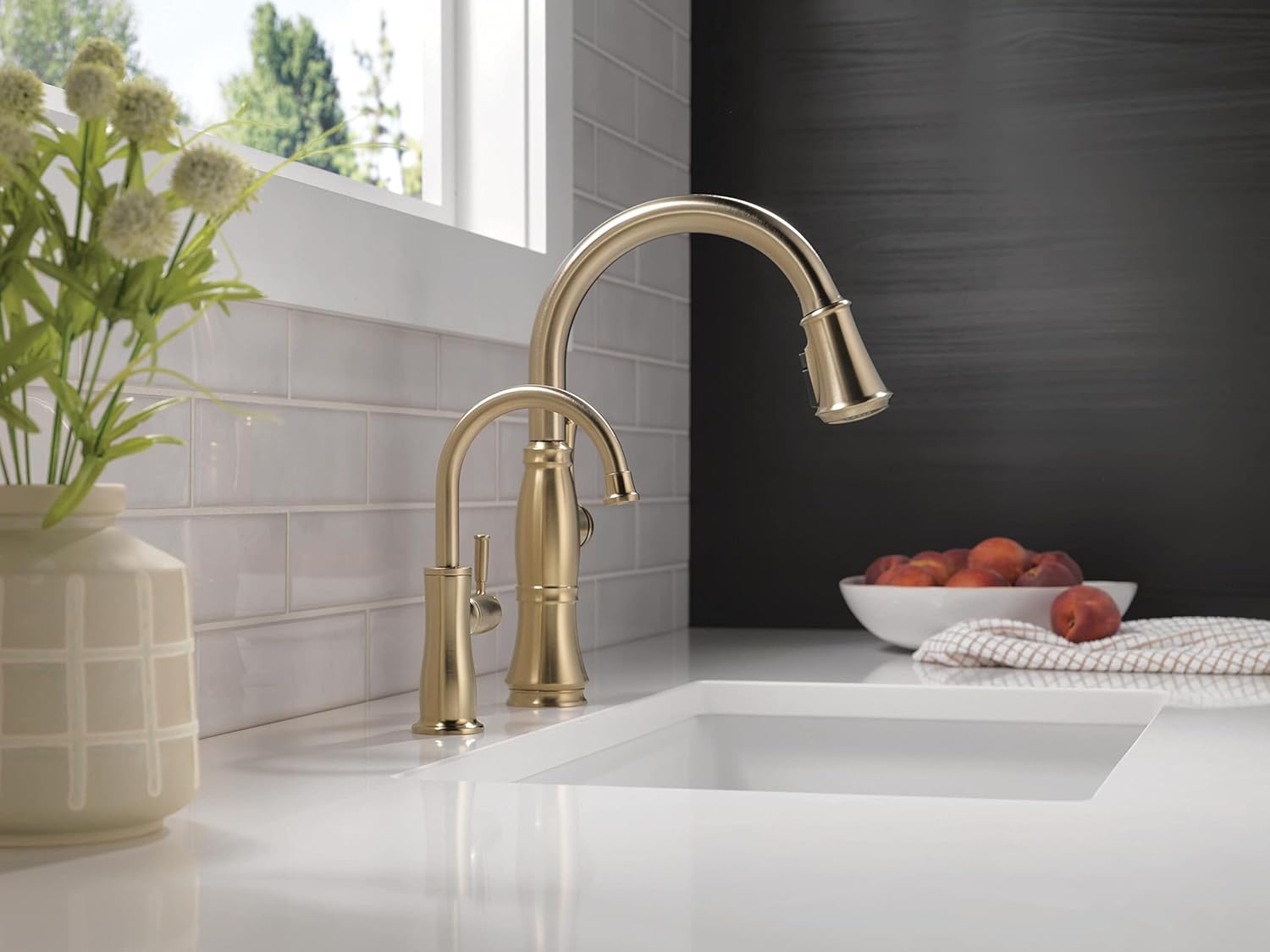 DELTA FAUCET Traditional Instant Hot Water Dispenser, Champagne Bronze