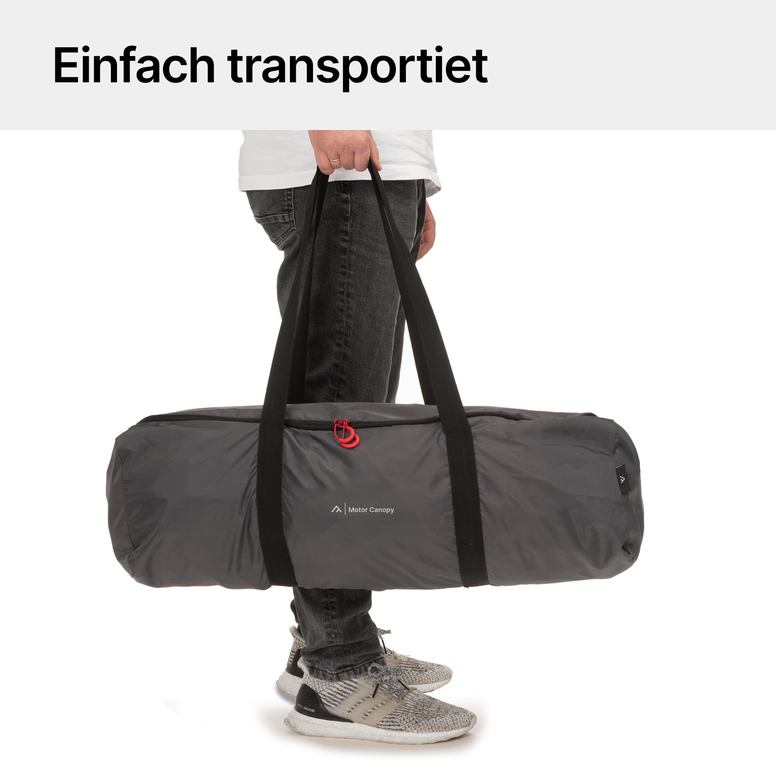 qeedo Motor Canopy Bus - Stabiles Vorzelt mit UV-Schutz (UV80) & Dark-Coating - Passt für Bus, Van und Wohnmobil, Verschiedene Montage-Möglichkeiten, Anbau mit 5 und 7 mm Dual-Keder