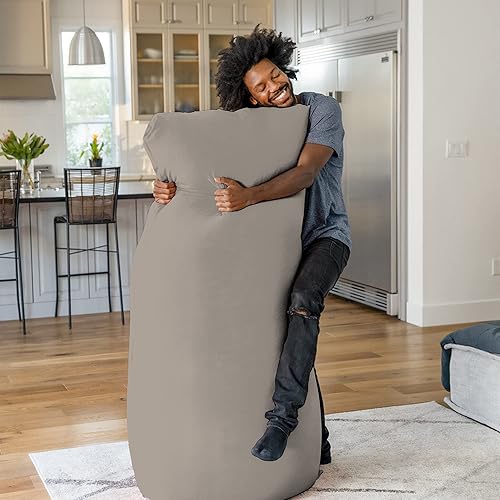 Miniatura 2 de Yogibo Max - Puf de 6 pies, con funda exterior lavable, sofá acogedor favorito para juegos, lectura y relajación, relleno de microcuentas suaves