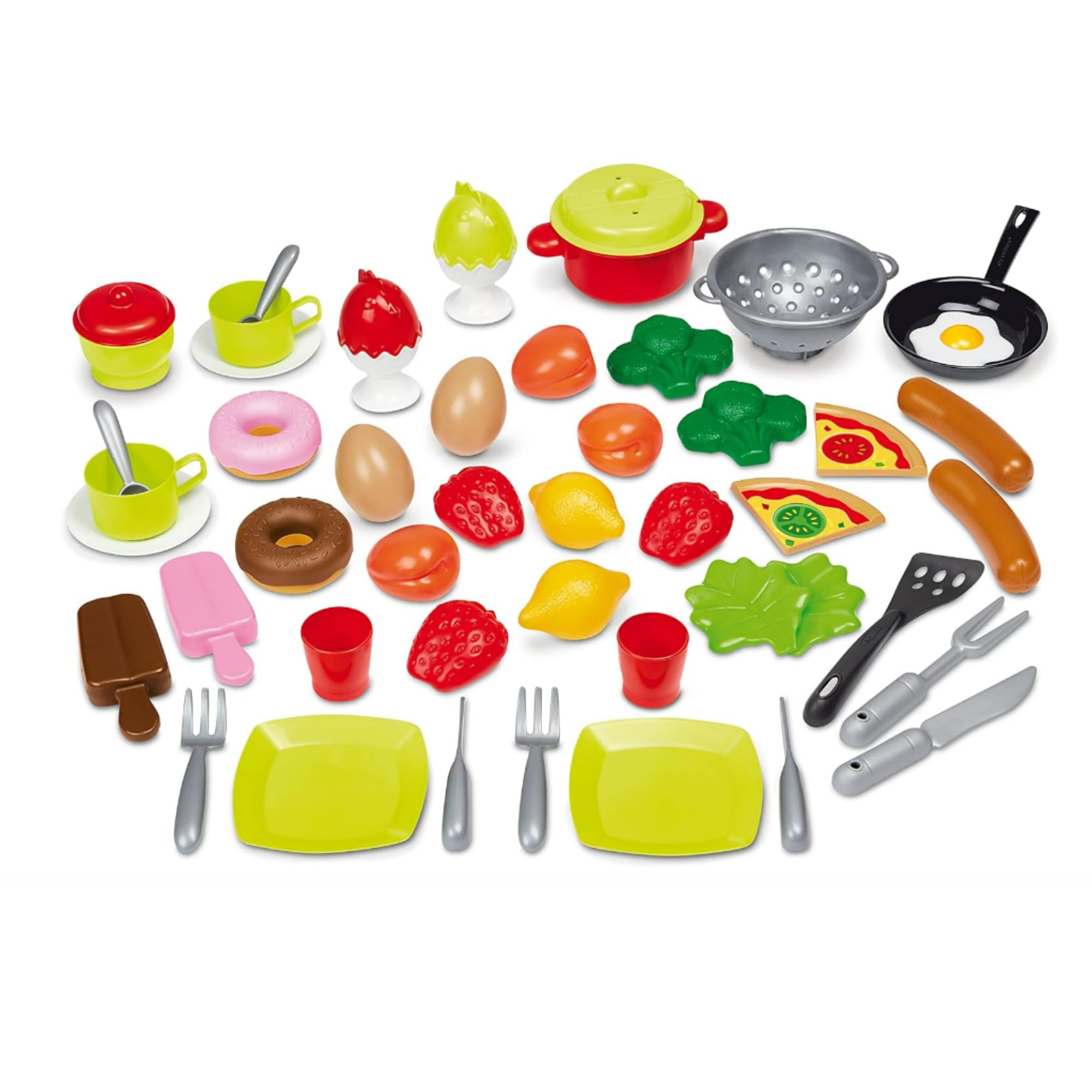 Ecoiffier Jouets 2657 50-Piece Feeding Box, Multicoloured