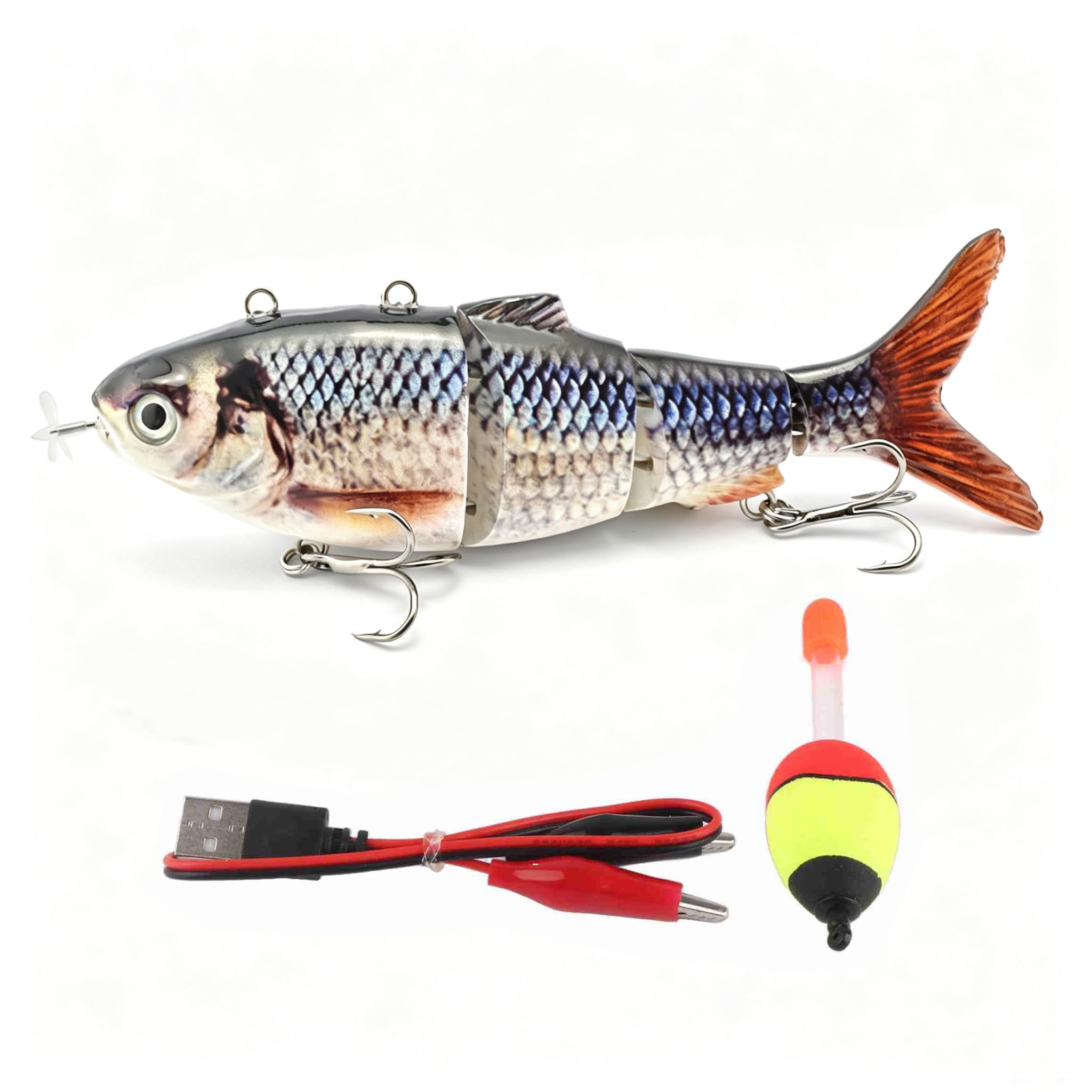 Robotic lure / UFISH  電動アニメーションルアー Robotic Swimming Fishing Lure Multi Jointed Fishing Lure Electric