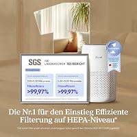 Levoit légszűrő allergia HEPA szűrő penész por háziállat szőr hálószoba fehér 2