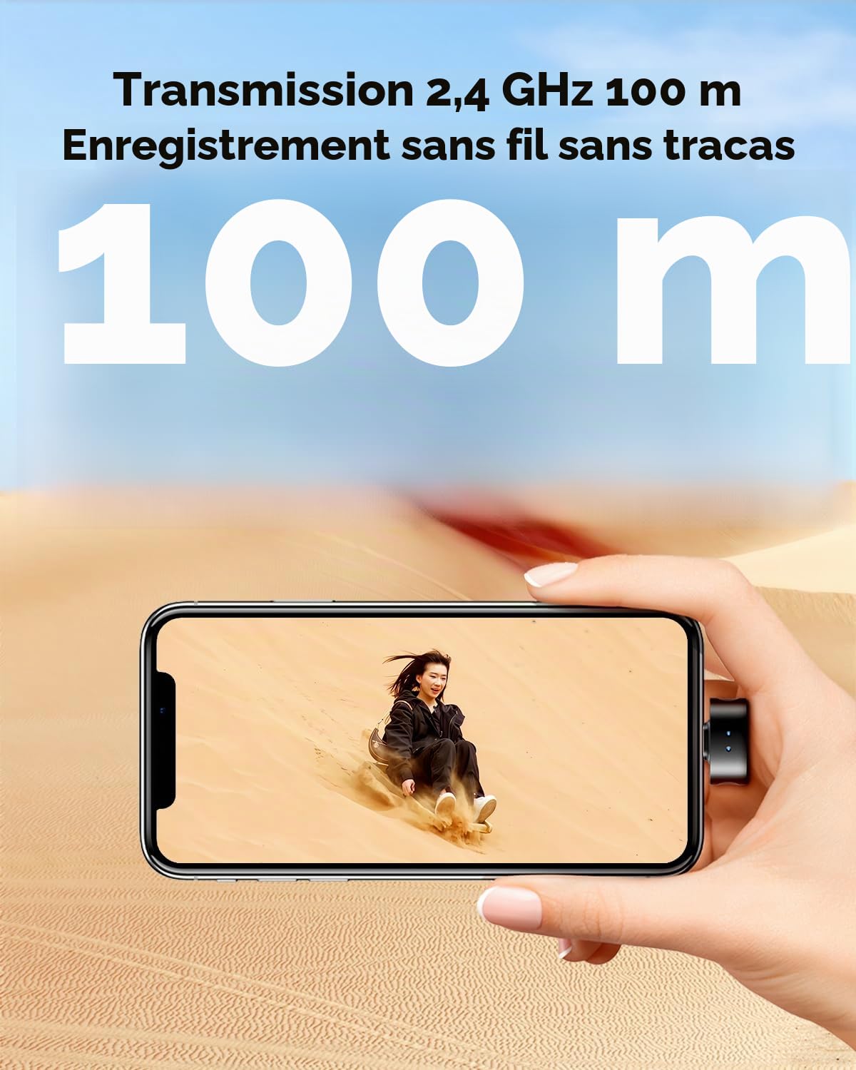 BOYA Magic Micro Cravate sans Fil Mini Microphone téléphone Portable (2TX+3RX) pour iPhone/Android/PC/Camera, 48 kHz/24 Bits, 30H, pour vlog Interview Youtube Livestreaming