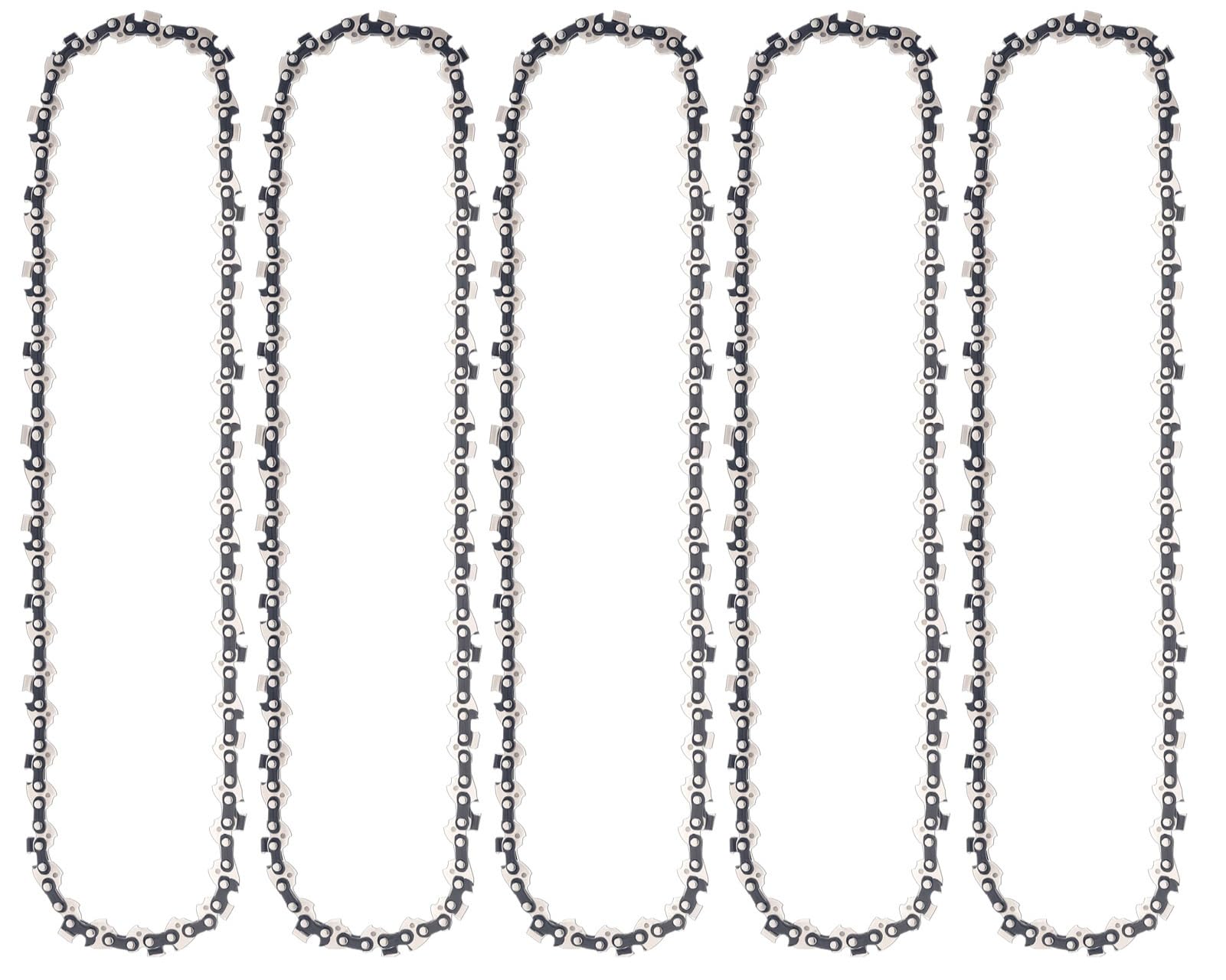 Cadena de motosierra compatible con Oregon 91PX052 91P052 91PJ052 91VG052 Ryobi, Husqvarna, McCulloch, Matika, Einhall, AL-KO, B&Q, Black & Decker, Bosch y más LP 52DL de 3/8 pulgadas, calibre