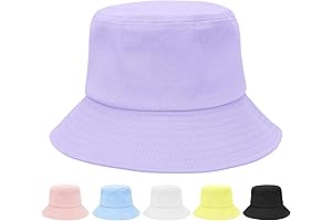 Cool Cotton Bucket Hats for Kids with Summer Sun Protection