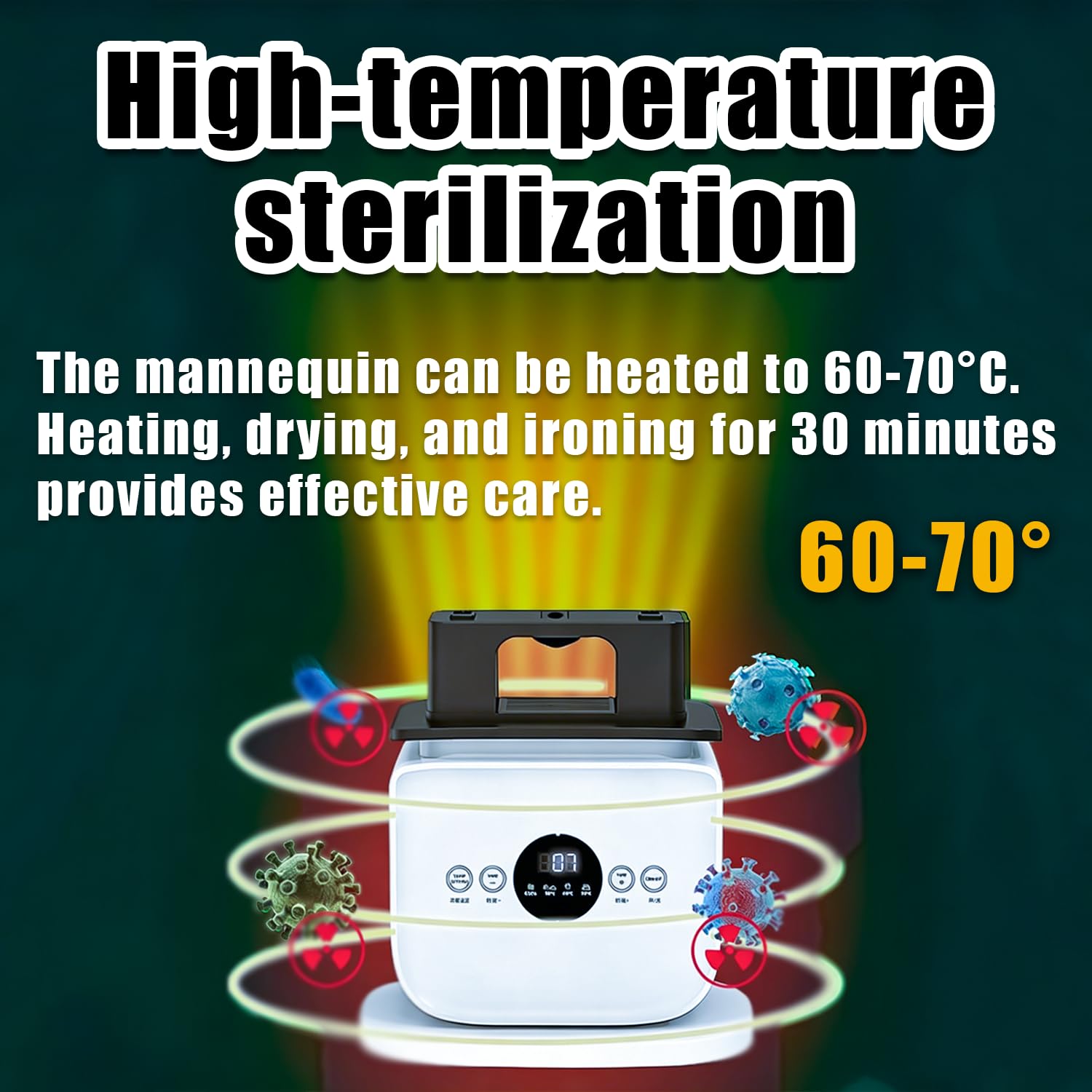 Stiratrice a Vapore, Armadio da Stiro Verticale, Stiratura Completa a 360°, Design Compatto, Risparmio energetico, per Il bucato Domestico e la Cura Quotidiana dei Capi. 110V