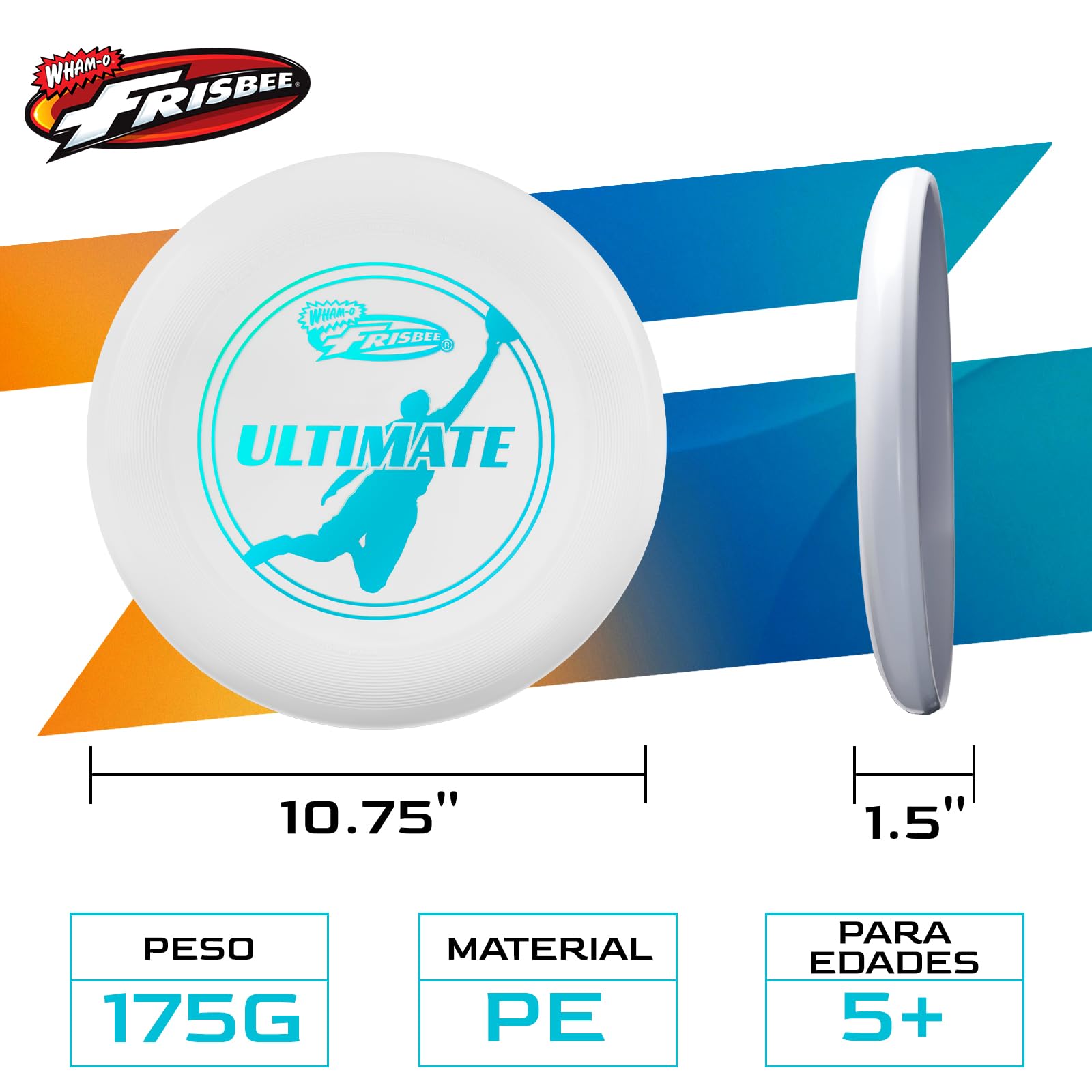 Ultimate Frisbee Oficial 175 g 27,7 cm Disco de Entrenamiento Profesional