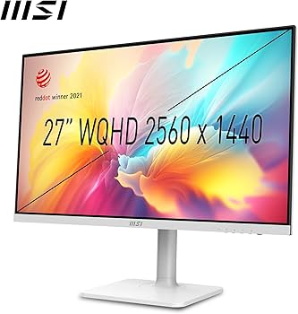 MSI Modern MD272QXPW 27 Inch 2K WQHD Office Monitor - 2560 x 1440