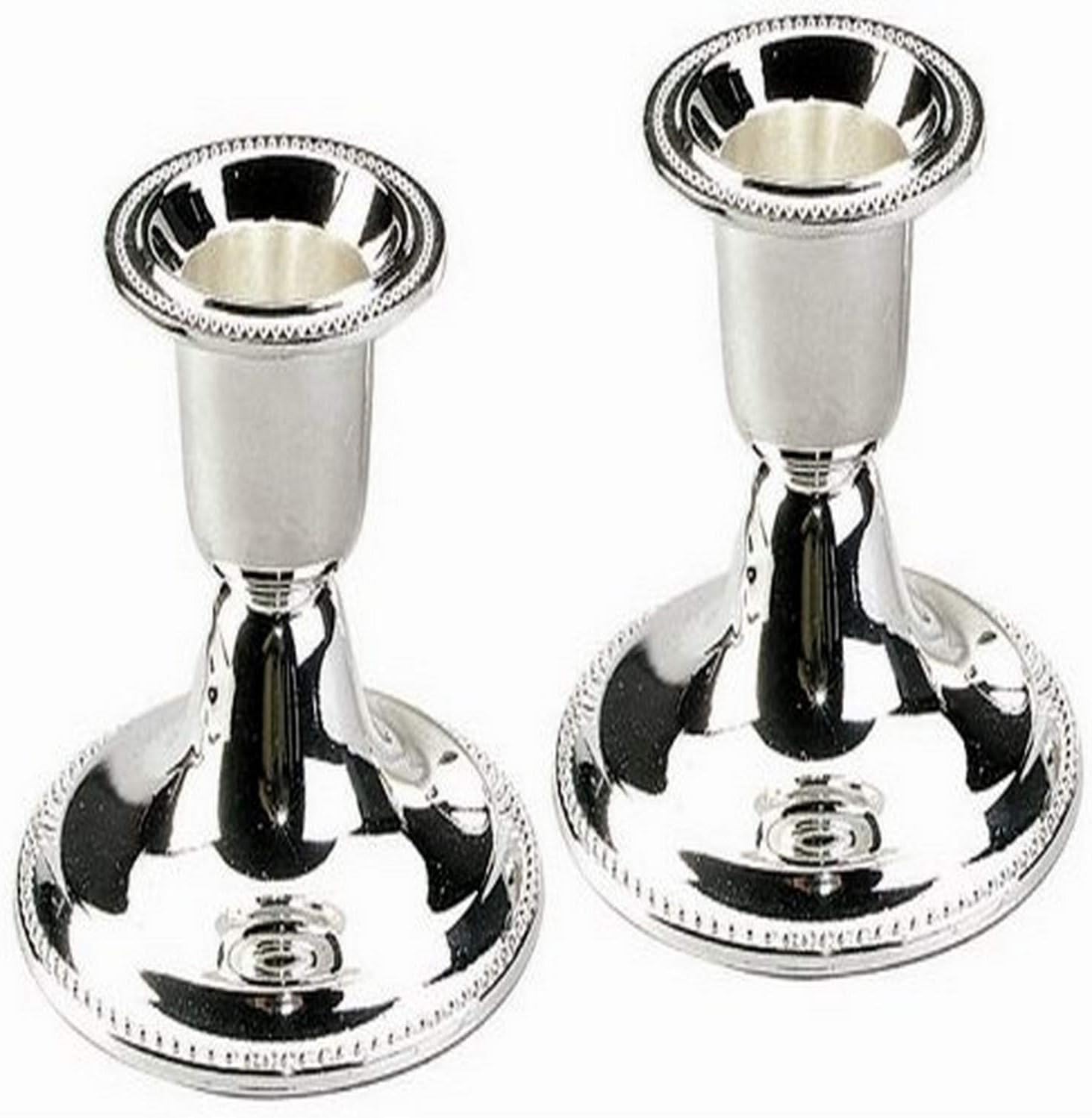 Majestic GiftwareCS23520B Candle Sticks, 2.5-Inch, Silver Plated
