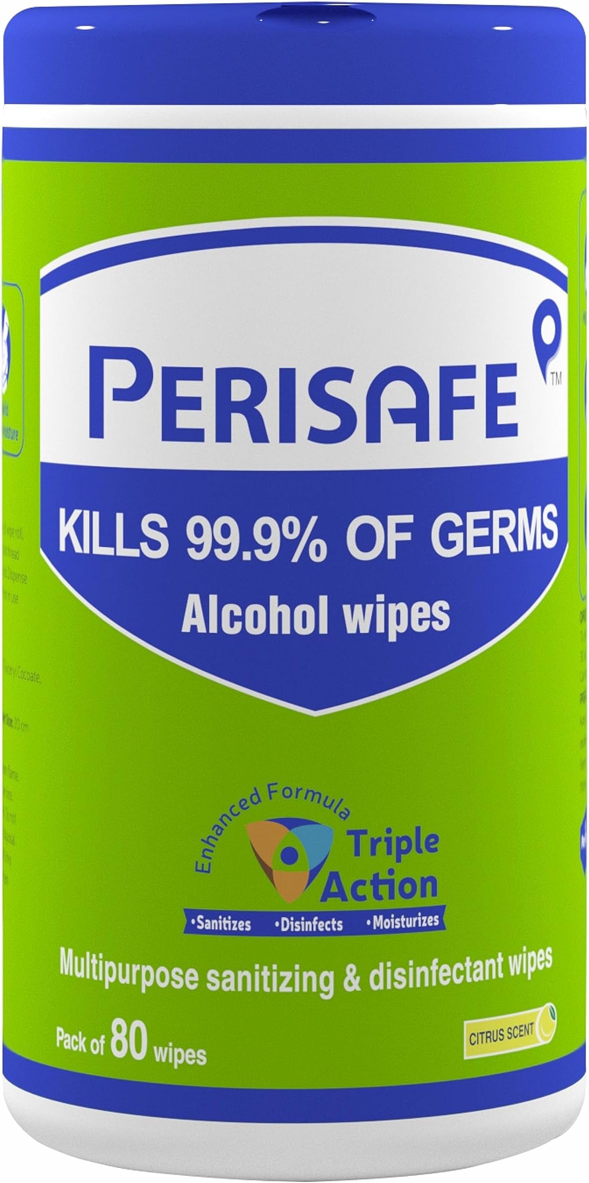 Multipurpose Sanitizing Disinfectant Wipes For Hard & Soft Surface - 80 Wipes