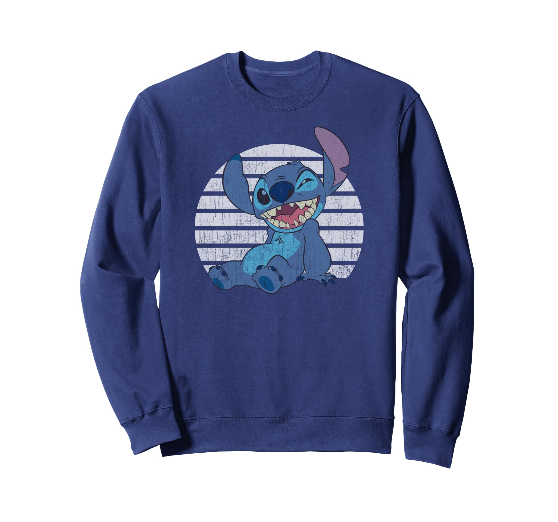 Sweat Stitch Disney bleu vêtement décontracté pull imprimé dessin animé - 3