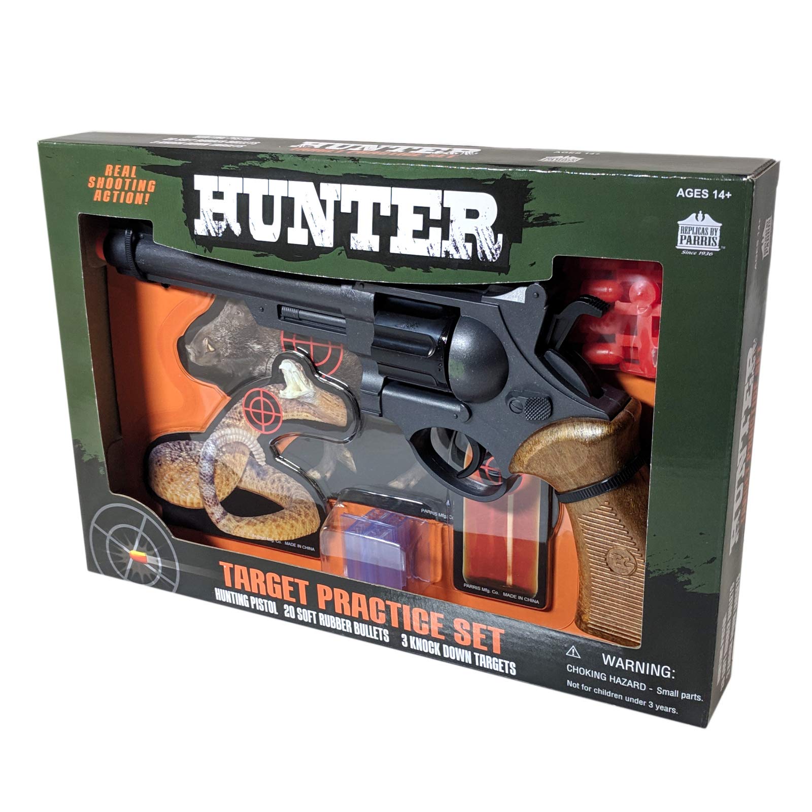 Buy Parris Hunter Target Practice Kit Airsoft Pistol Toy Knock Down