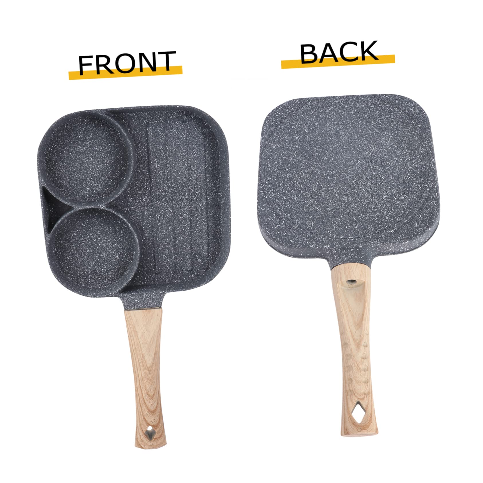 Mikinona Non Stick Egg Frying Pan for Breakfast Cooking Versatile Pancake Pot and Omelette Skillet for Gas and Induction Stoves Ergonomic Design Easy to Clean Kitchen