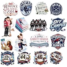 16PC Off Campus Stickers, Off Campus Briar U Hockey Merch Waterproof Vinyl Stickers for Water Bottle, Luggage, Laptop, Phone Gifts for Fans
