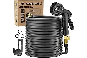 50 ft Expandable Garden Hose with Holder, 2024 Lightweight Water Hose with...